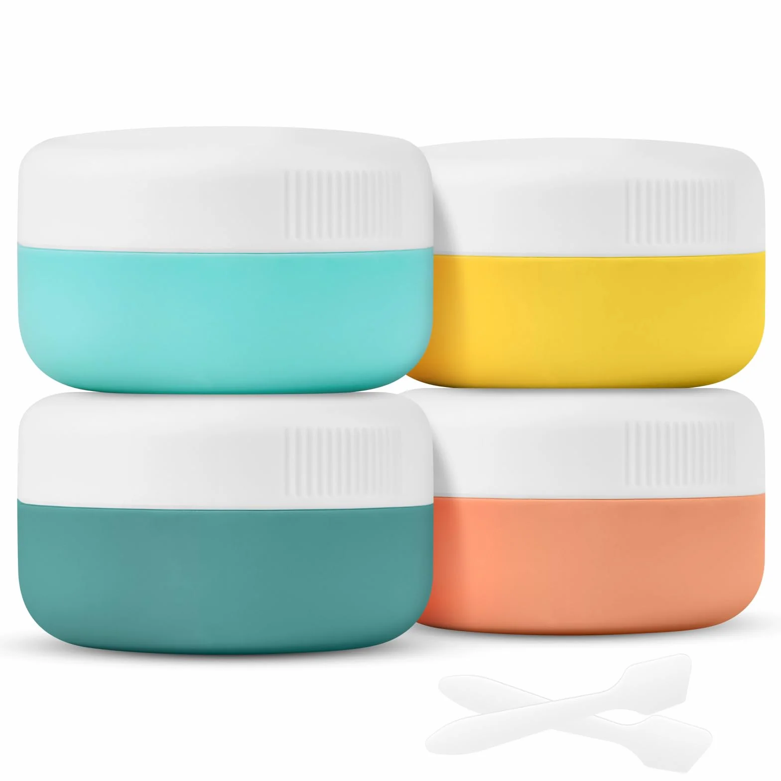 HOTUT 4 recipientes de silicona a prueba de fugas para cosméticos de viaje 30 ml
