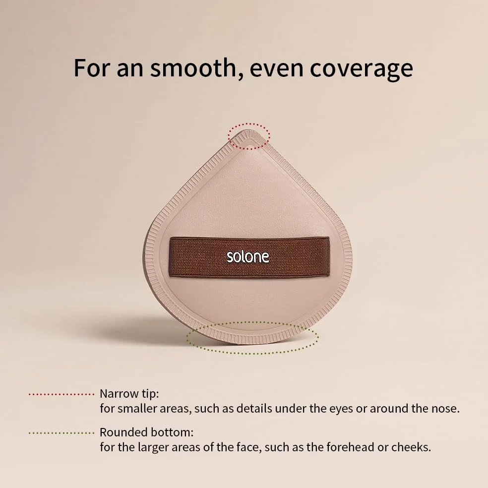 Solone Juego de 6 esponjas de maquillaje y polvos esponjosos – Esponja licuadora perfecta para base, corrector, crema BB y polvo para polvo suelto/fijador y control de aceite; apto para principiantes