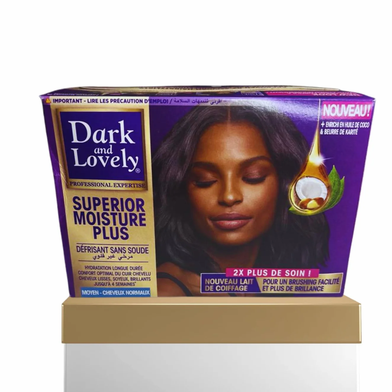 Dark and Lovely Oscuro y Lovely humedad Plus no Lye Relaxer normal