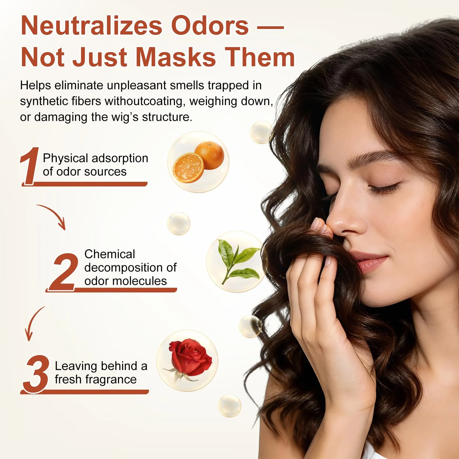 Perfume para pelucas sintéticas neutralizador de olores 50 ml