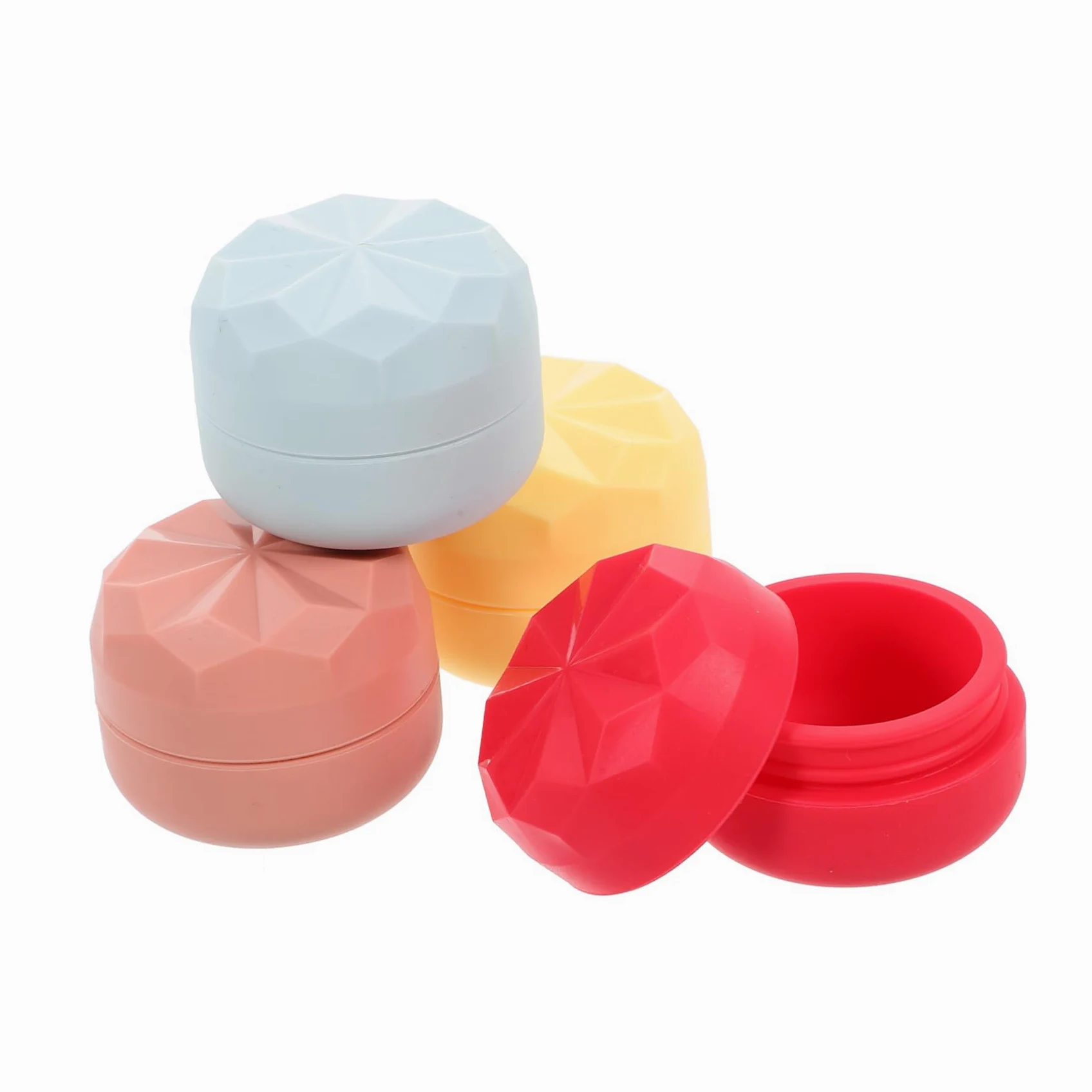 Healeved 20piezas Frascos De Silicona Rellenables De Contenedores De Crema Para Viaje Diseño y Compacto Para Cosméticos y Lociones