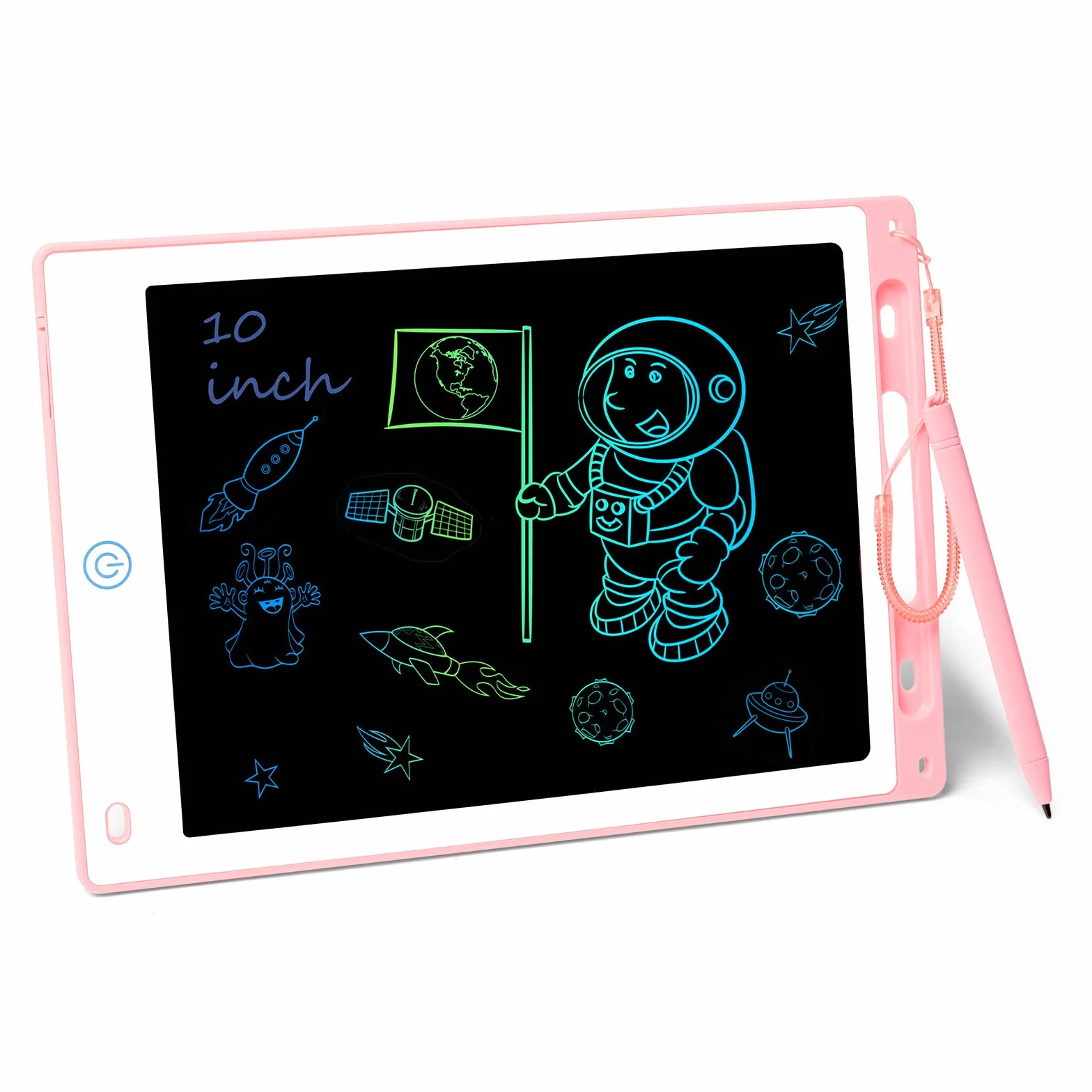 Vicloon Tableta de Escritura LCD 10" Tablero de Dibujo Electrónico para Niños con Bloqueo de Pantalla