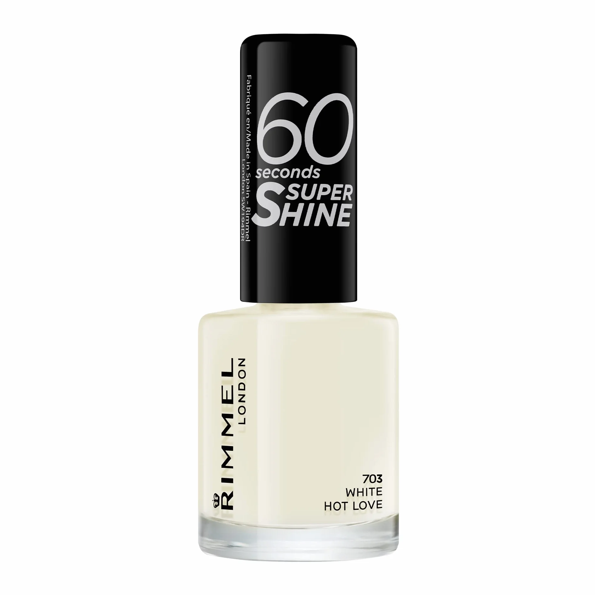 RIMMEL LONDON 60 SECONDS ESMALTE DE UÑAS TONO 703 WHITE HOT LOVE 8ml