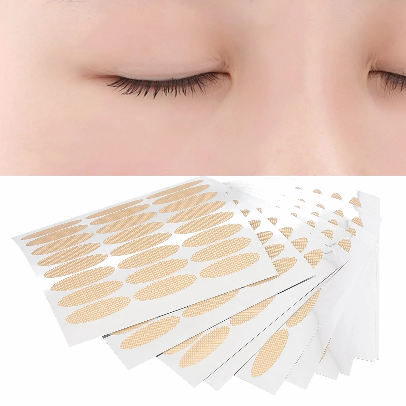Cinta de Párpados Invisible Natural 240 Pares Transpirable Autoadhesivo Decoración Ojos Grandes