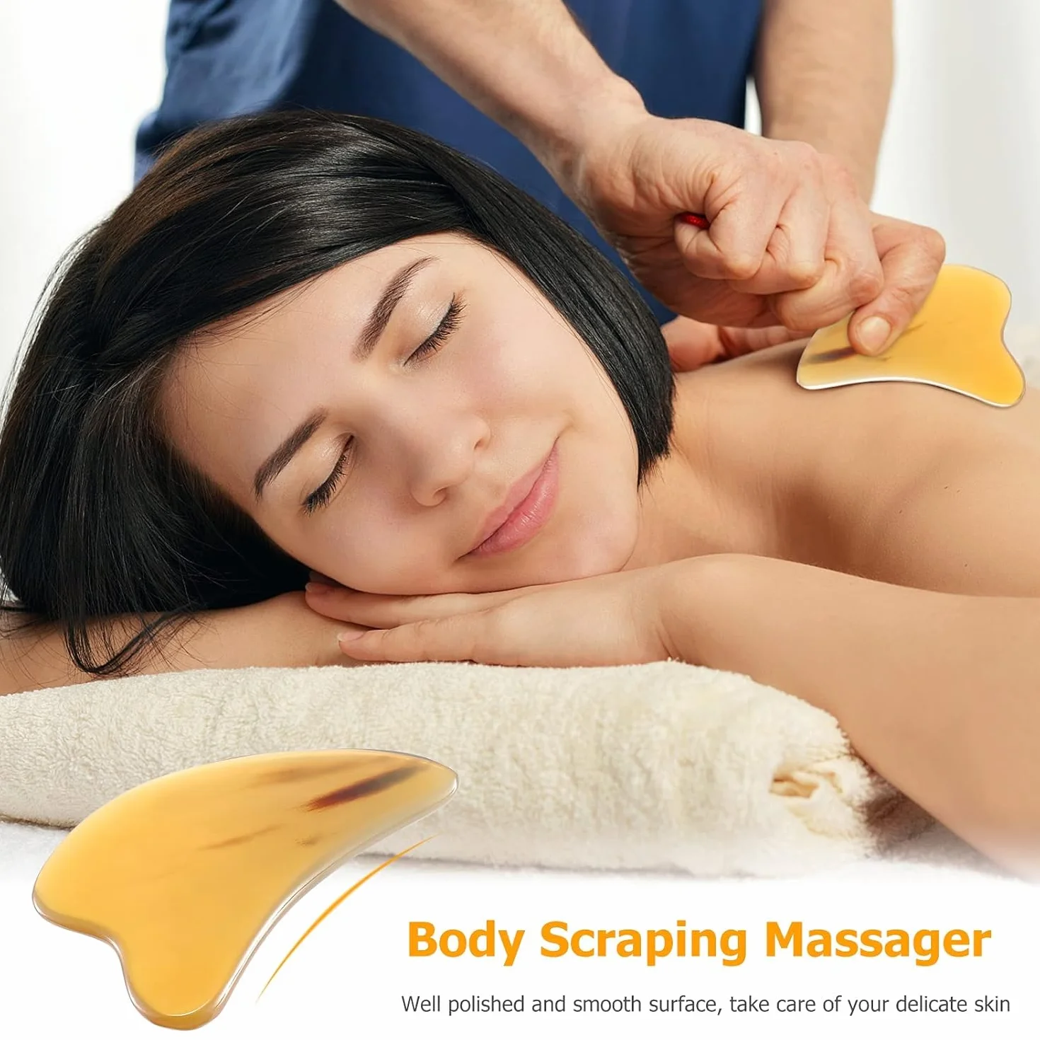 Cepillo Facial de Contorno Linfático 4 PCS para Masaje y Drenaje Linfático