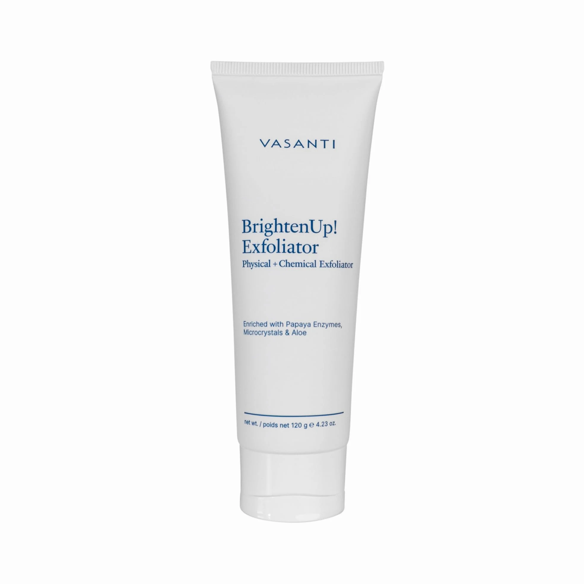 Vasanti Cosmetics Brighten Up. Enzymatic Face Rejuvenator with Microderm Exfoliating Crystals – Treats Dull, Uneven Skintone