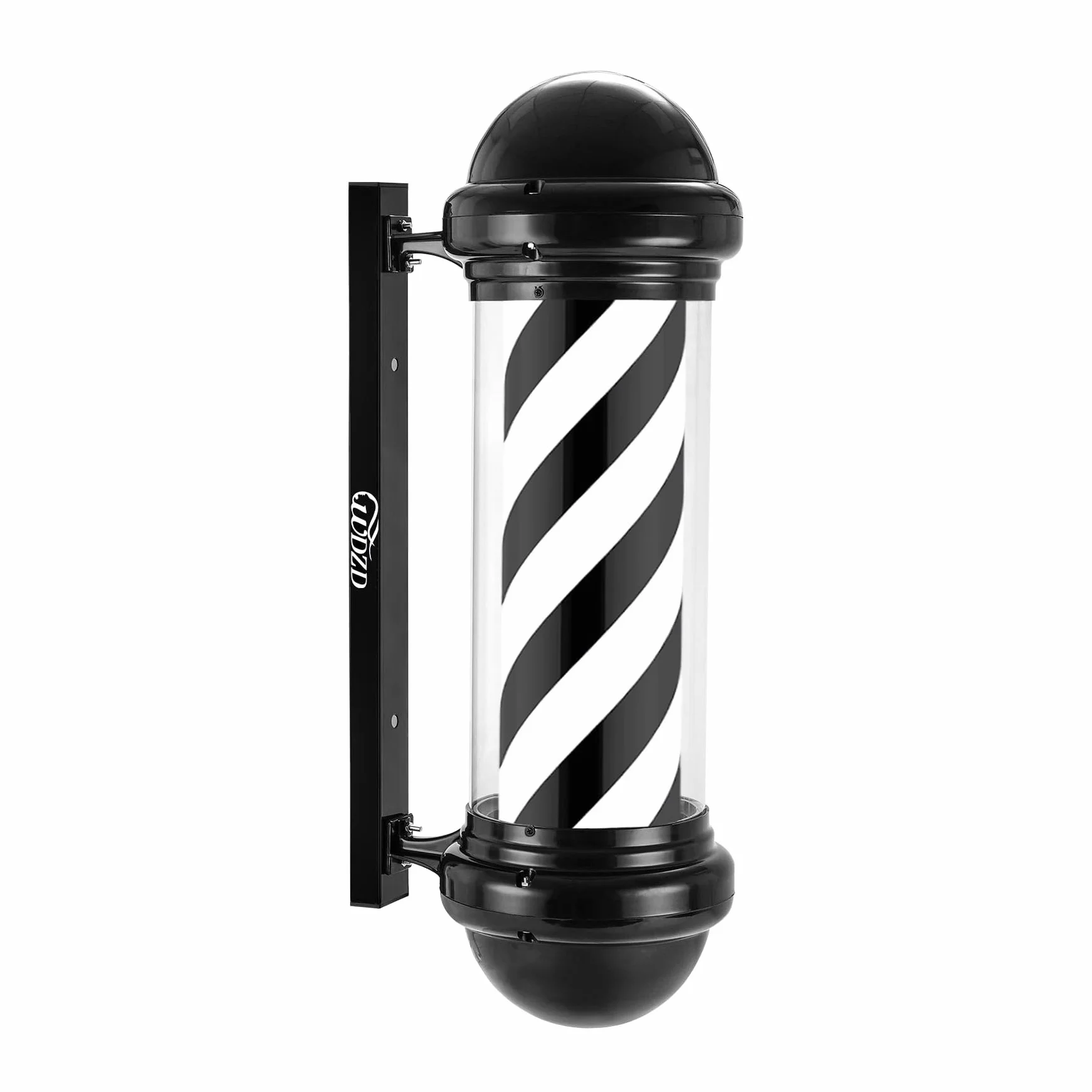 Barber Pole Negro 73 cm Poste Barbero