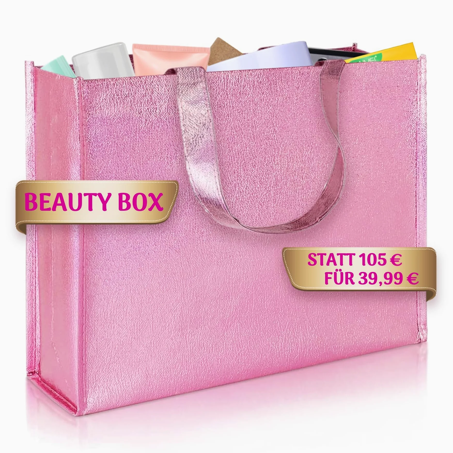 P-Beauty – Cuidado facial, cuidado personal y cosmético – Beauty Box con 10 productos de lujo para piel y cabello – Caja por 39,99 € en lugar de 105 € – Set de cosméticos de alta calidad – Set de