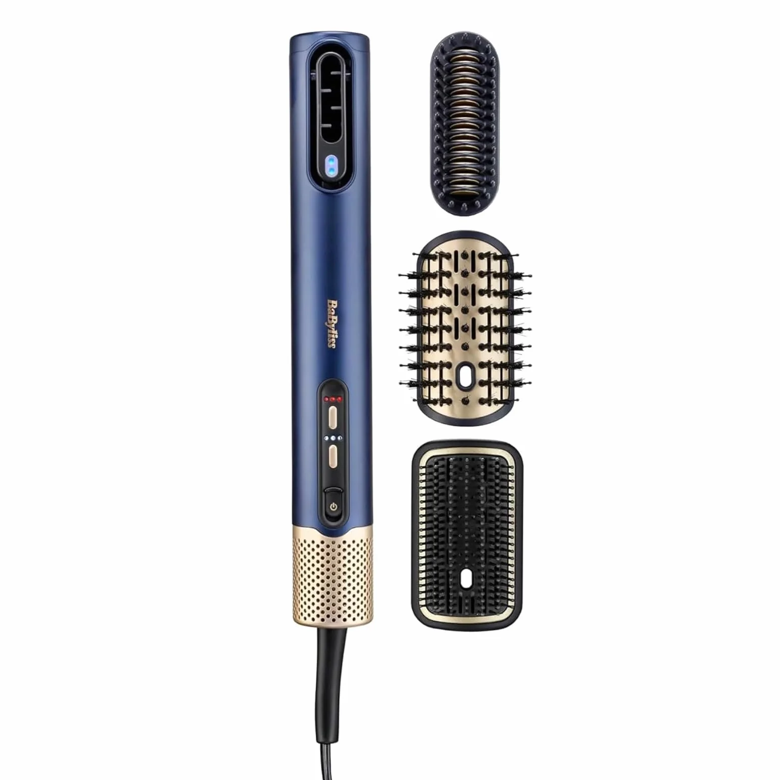 BaByliss AS6553E Air Wand Secador Alisador Styler Todo en Uno Mojado a Seco Antiencrespamiento Sin Daño por calor 3 Accesorios