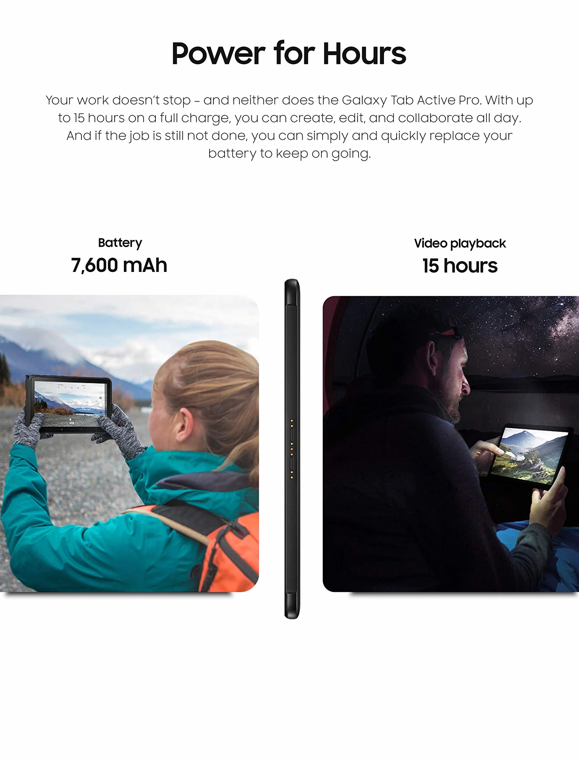 Galaxy Tab Active Pro WiFi 10.1" 64GB Czarny Reacondicionado