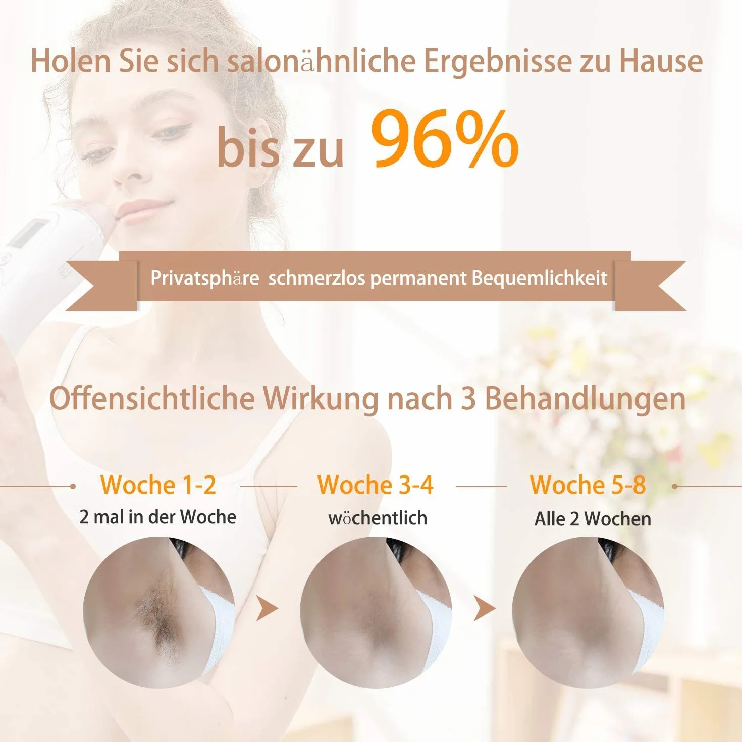 Depiladora Láser IPL con Enfriamiento por Hielo, 999.999 Pulsos, Depilación Permanente Indolora para Cuerpo, Cara, Bikini y Axilas
