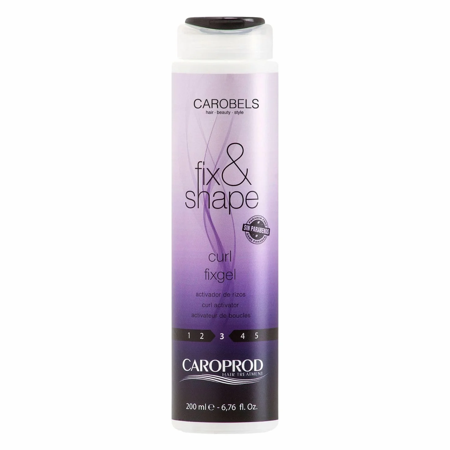 Fix & Shape Gel Activador de Rizos sin Aclarado, Secado al Aire, Rizos Ultra Definidos, Fijación Media, Filtro UV, Sin Alcohol (200 ml)