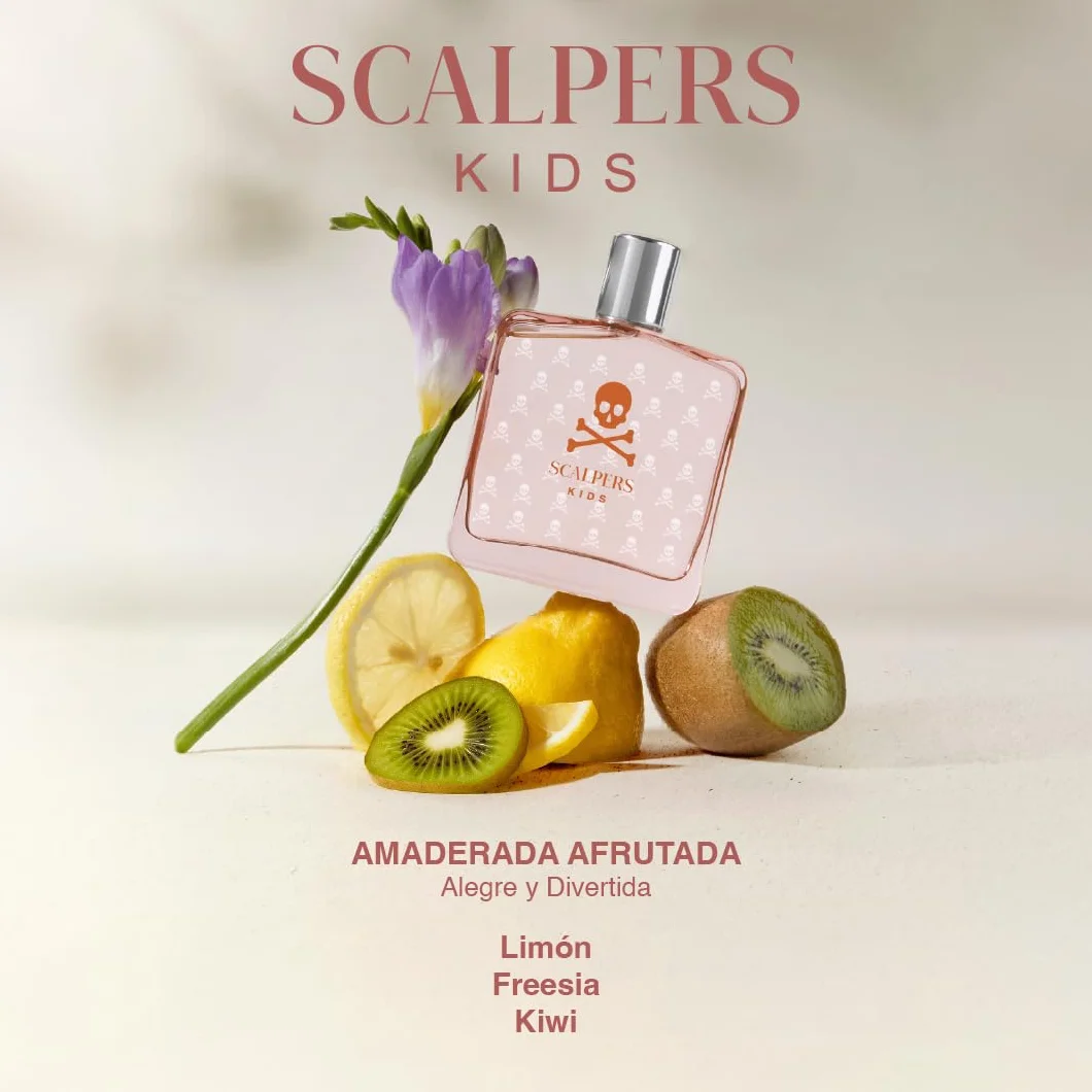 Scalpers Kids Eau de Toilette para Niñas, Aroma Frutal Vibrante