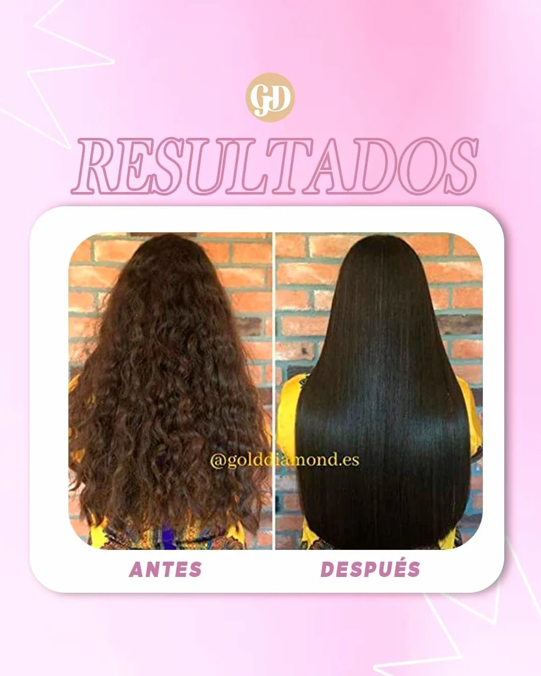 Gold DIAMOND – Kit Alisado Brasileño Cera Fría Sin Formol – Tratamiento de Keratina Profesional para Cabello Teñido, Poroso y Dañado – Hasta 6 Meses Sin Frizz (Kit Mediano, 500mL)