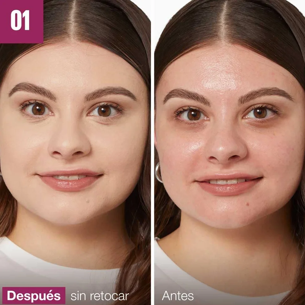 Maybelline New York Corrector Borrador de Ojos Cobertura Alta Hidratación 12h 01 Light 8ml