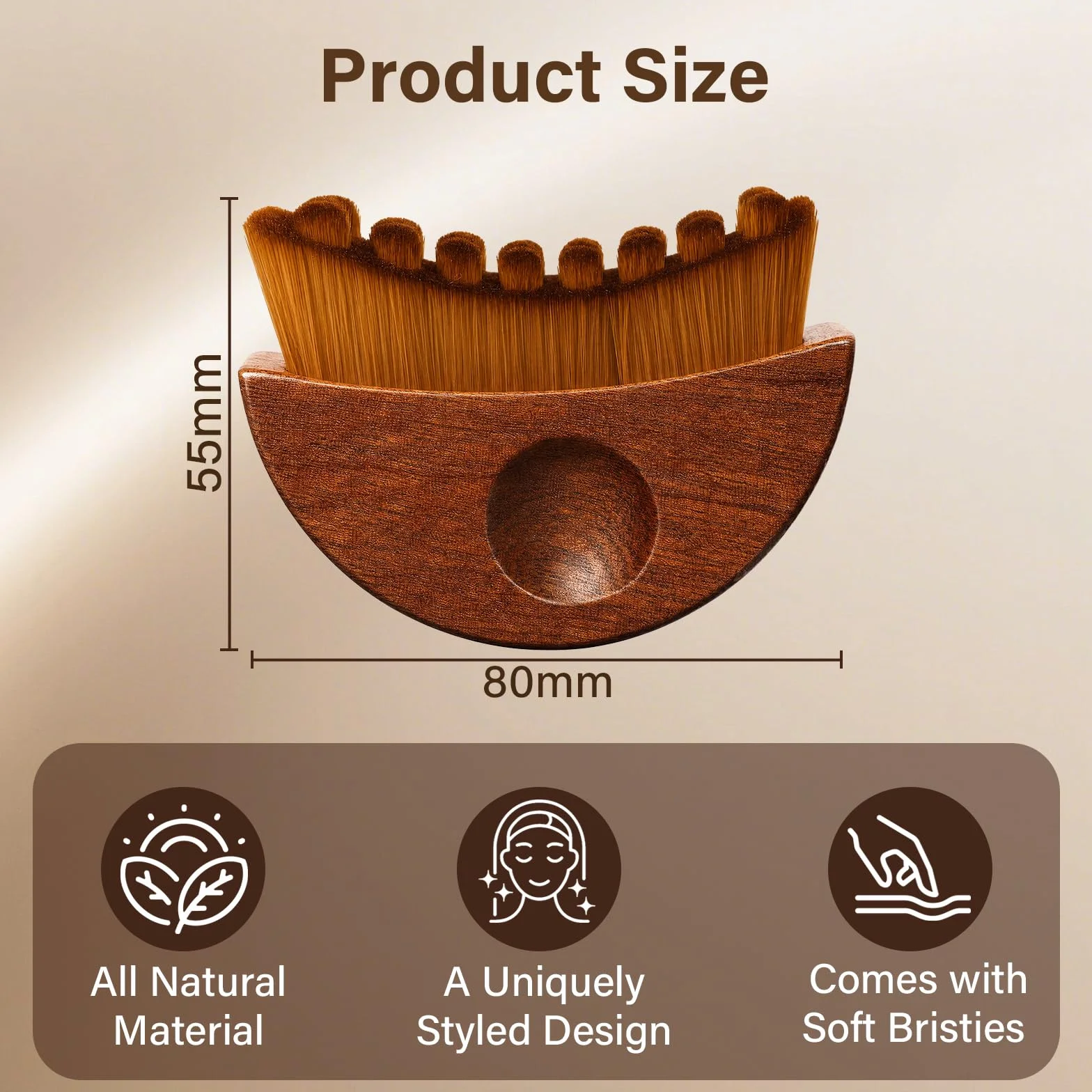 Cepillo Facial de Contorno Linfático, Drenaje Linfático, Cepillo Seco con Caja