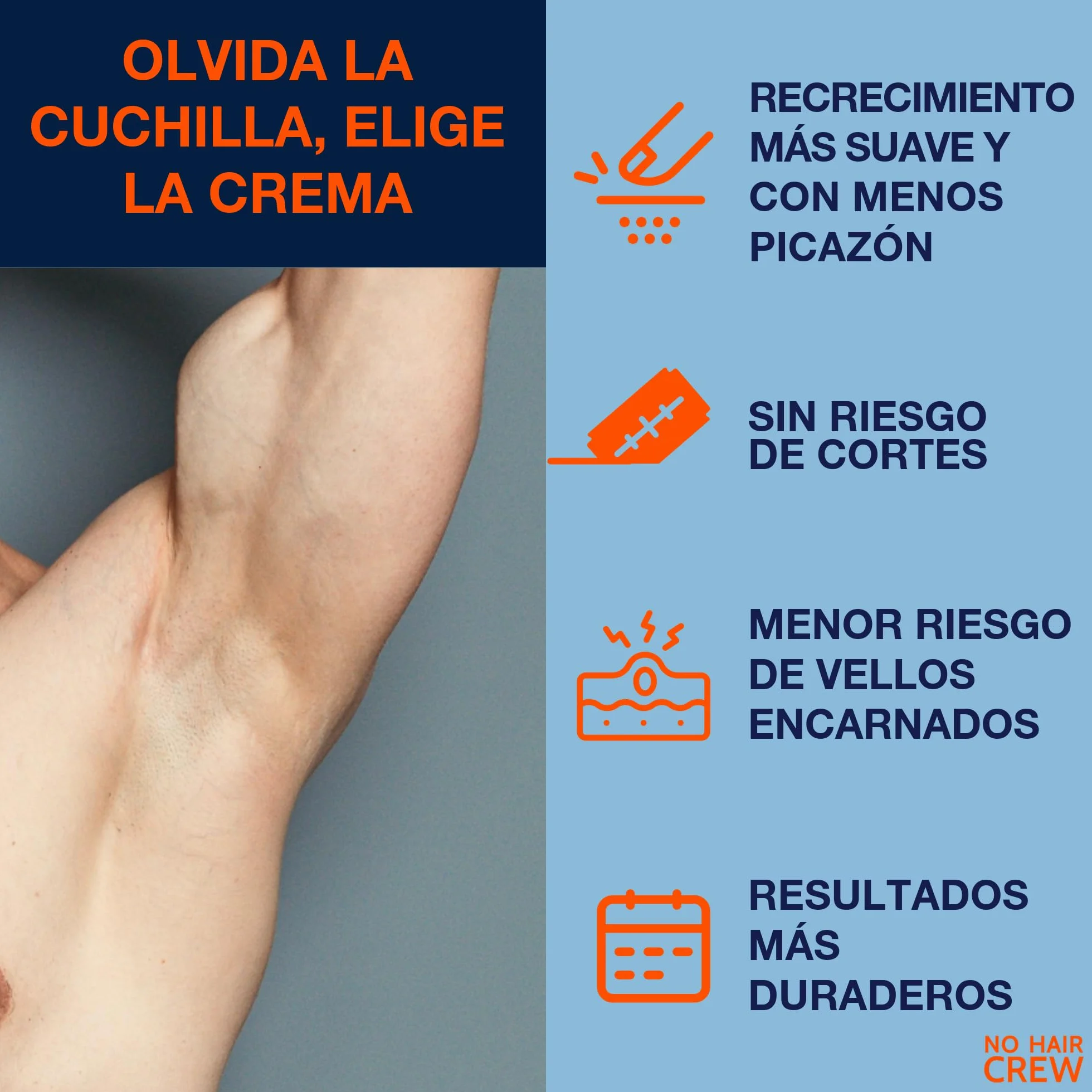 Crema Depilatoria Corporal para Hombres 3 x 200 ml