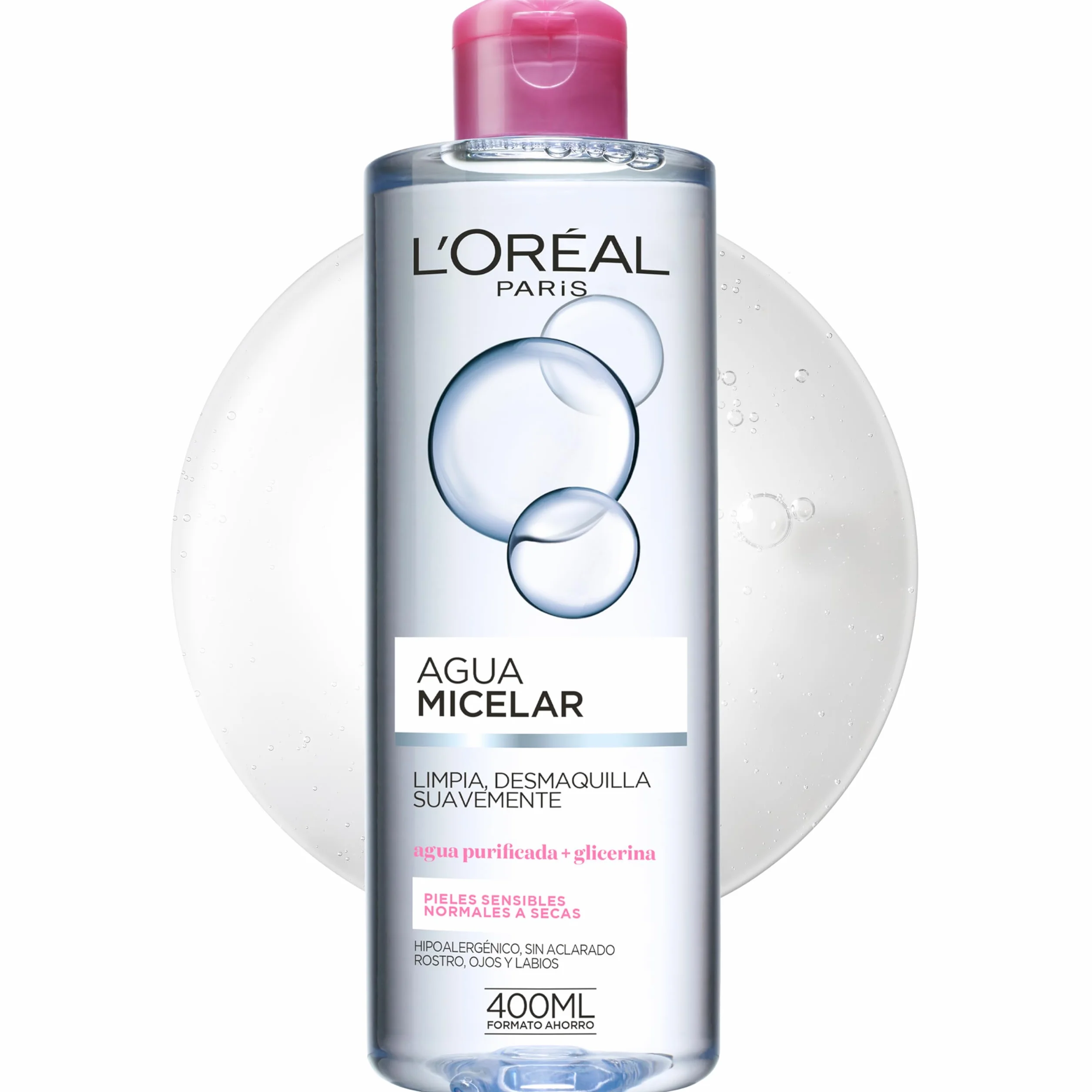 L'Oreal Paris Dermo Expertise Agua Micelar para Pieles Sensibles 1 Unidad