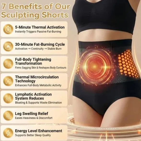 SWZEC Pauraju Moringa & Berberine 4-in-1 Micro-partikel Sculpting & Fat-Burn Shorts - 3 Items