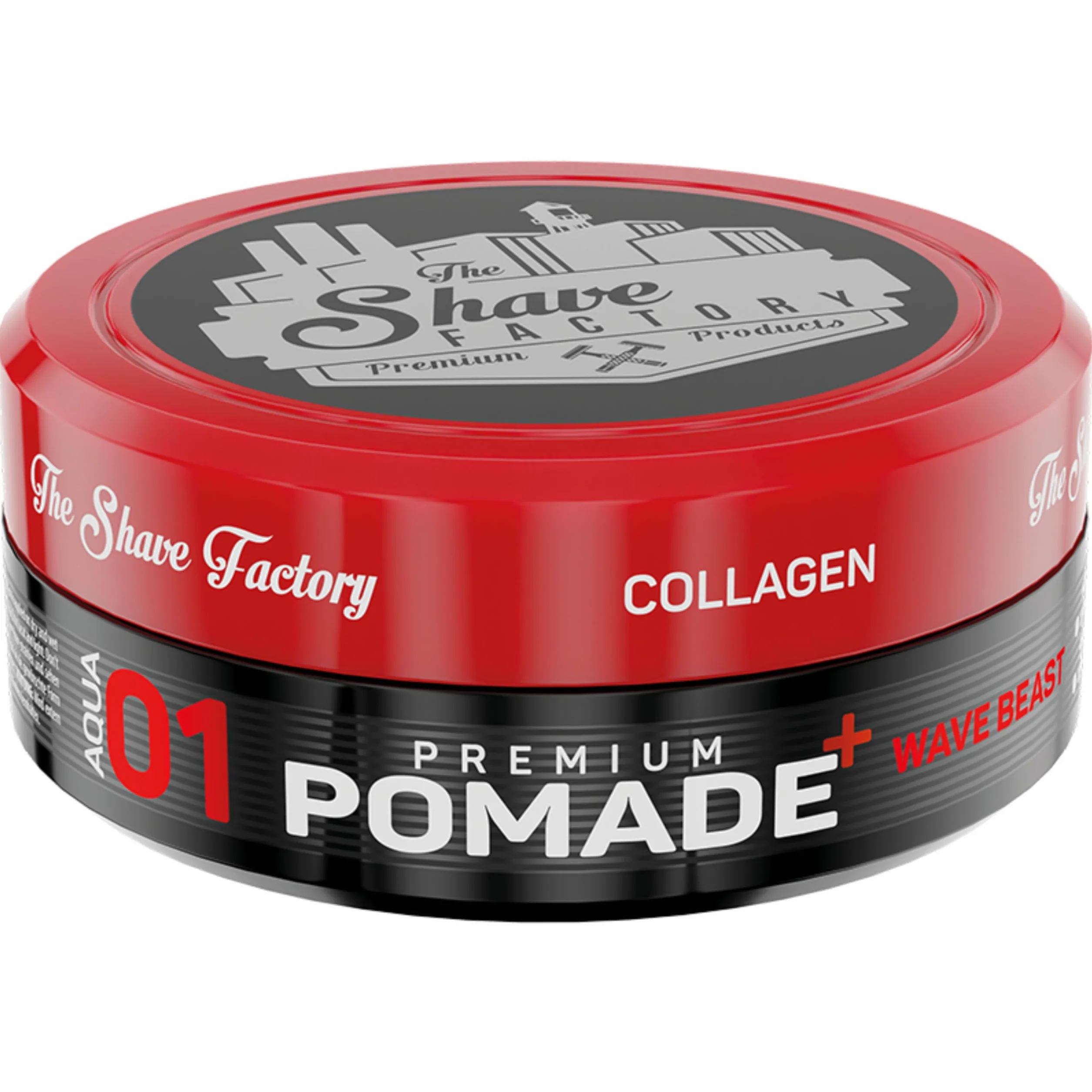 The Shave Factory Pomada Premium 150ML Peinado Profesional Fijación Brillo Control Larga Duración