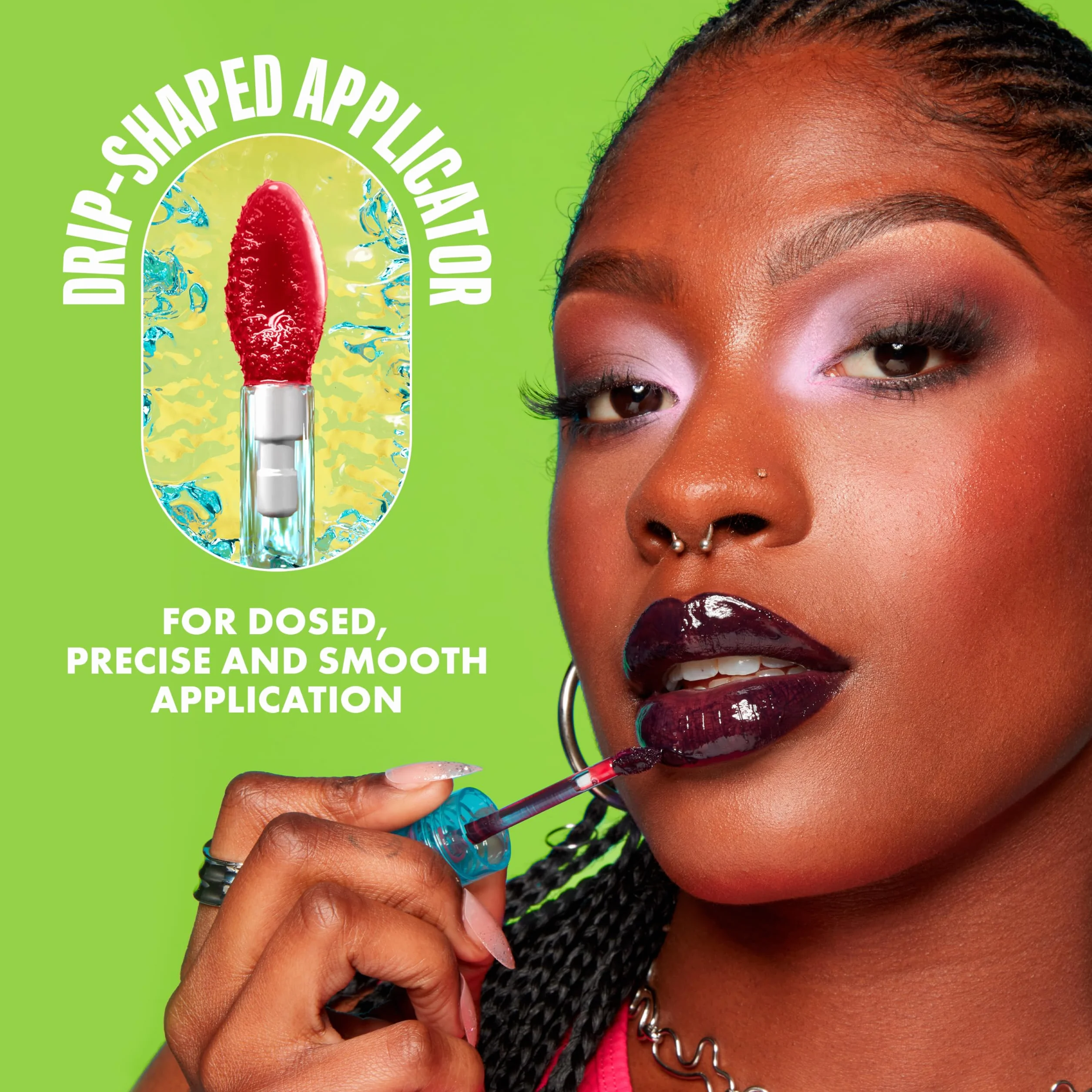 NYX Professional Makeup Lip IV Hydrating Gloss Stain, Hydra-Honey, Brillo de Labios Hidratante, Color y Brillo Efecto Húmedo, 12H Hidratación