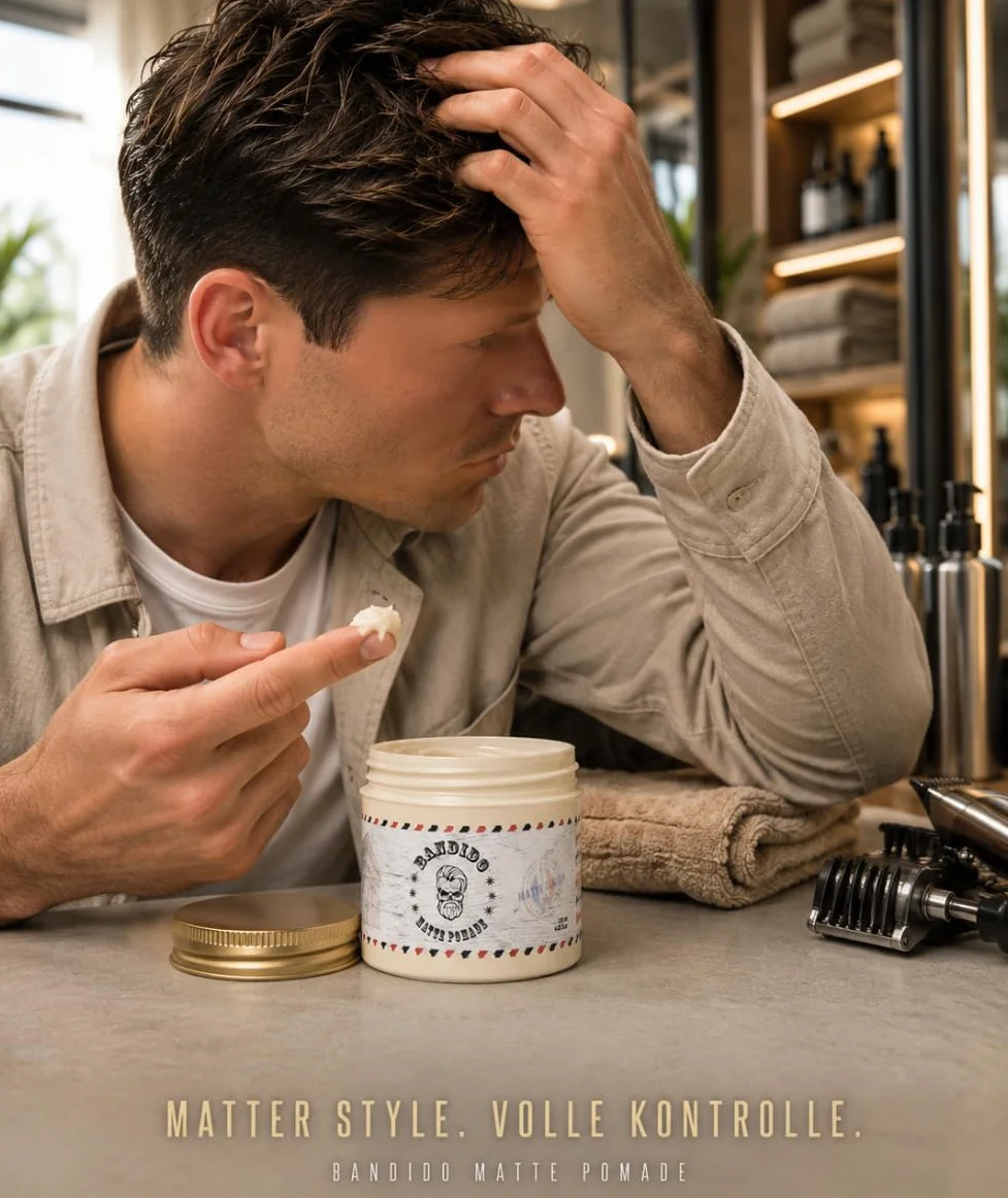 Bandido Matte Finish Pomade Original 125 ml Cera para el Pelo Efecto Mate
