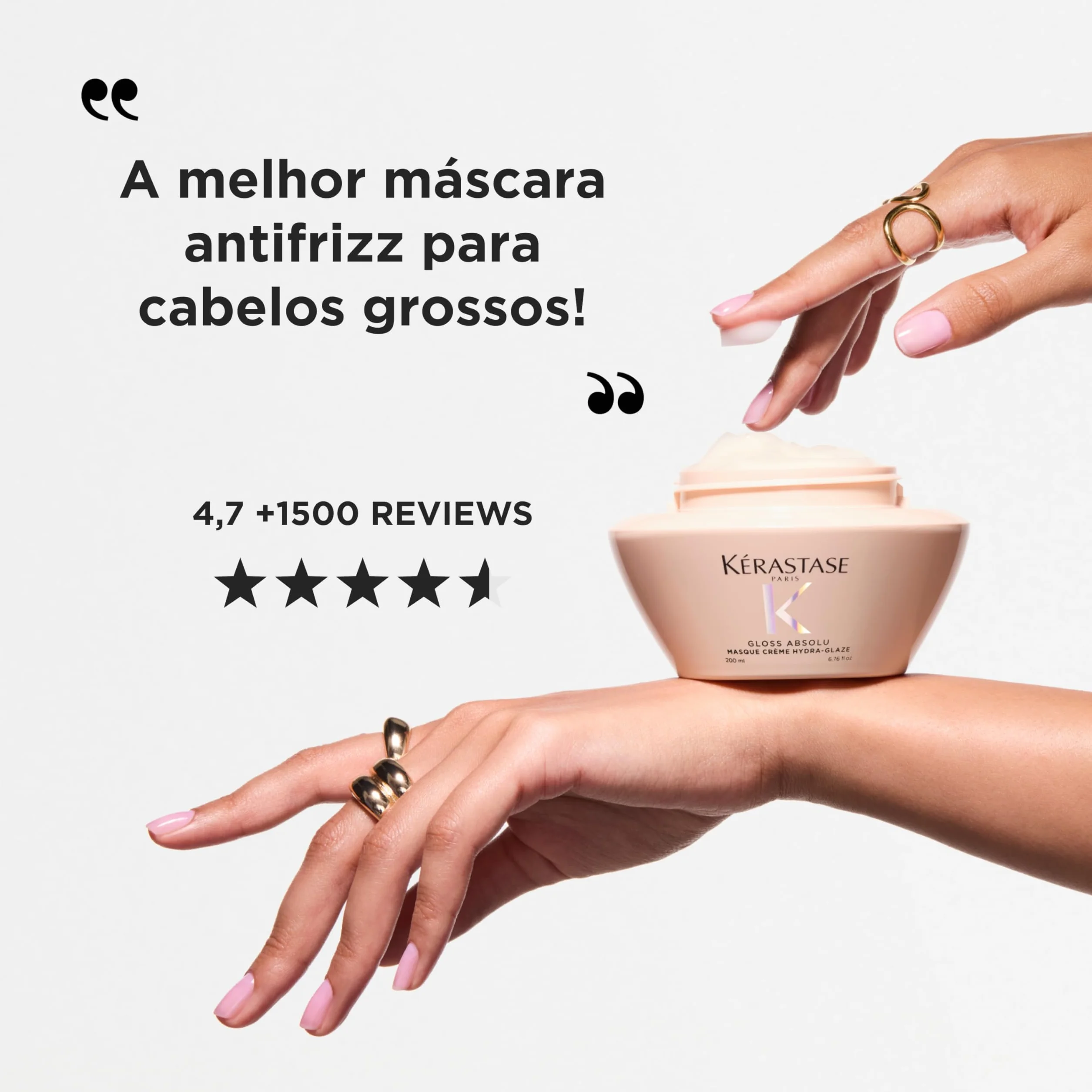 Kérastase Gloss Absolu Masque Crème Hydra-Glaze Mascarilla Cabello Encrespado 200 ml