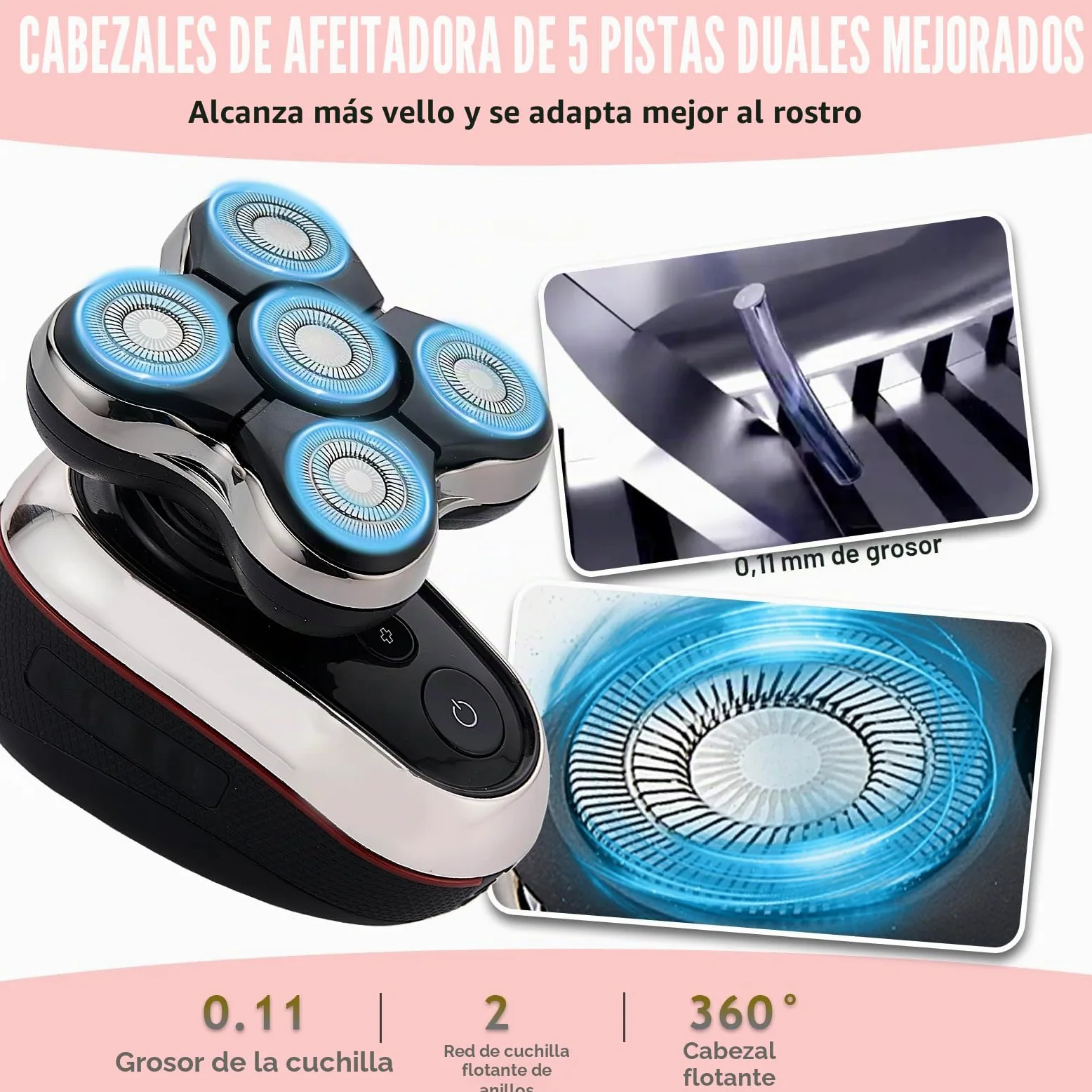 Cuchillas de repuesto RX7 compatibles con Remi**ton Balder XR1600, BOSS XR7120, XR7100 - Cuchillas de corte de pelo de alta precisión (2 paquetes)