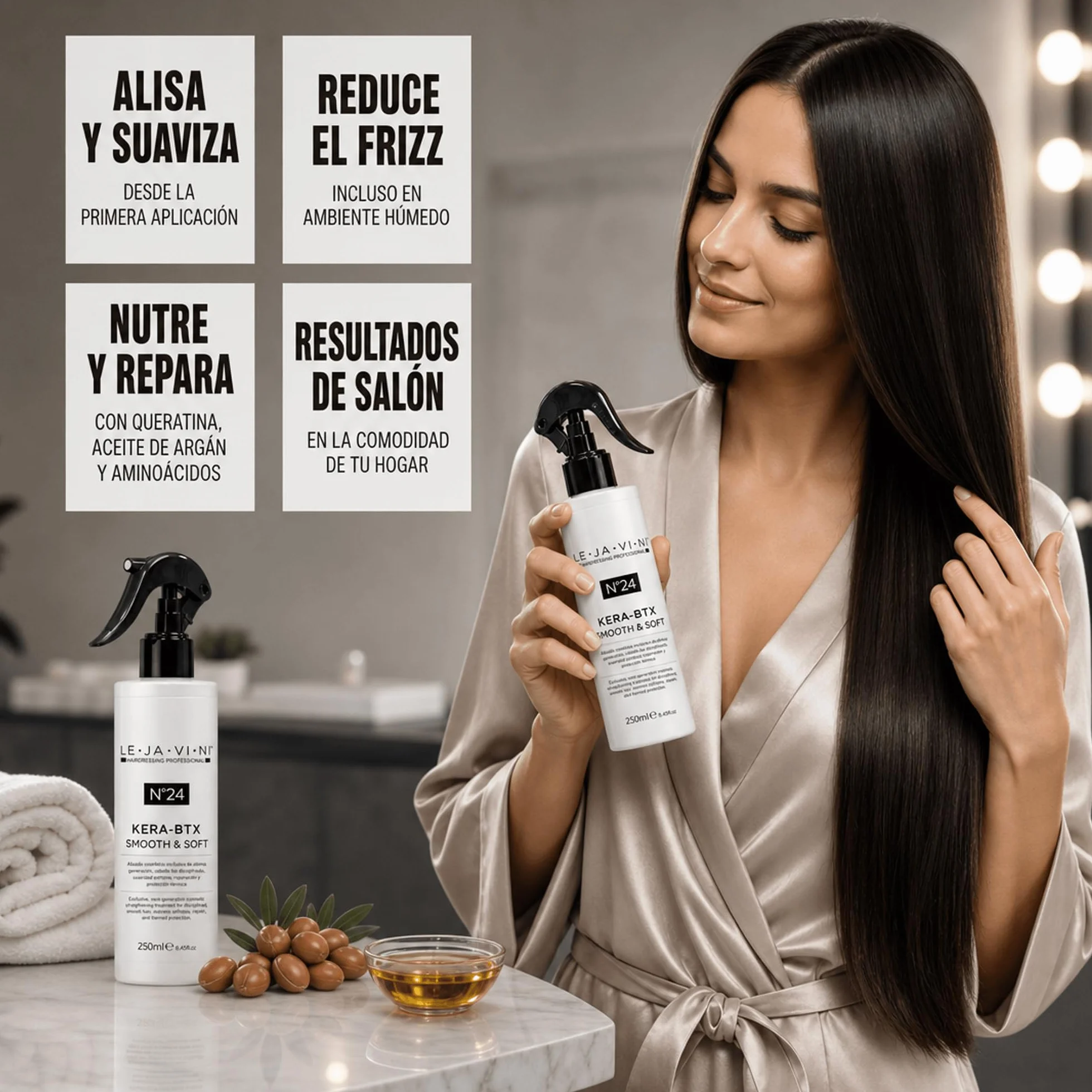 Lejavini Nº24 Kera-BTX Espray Efecto Keratina y Botox 250mL