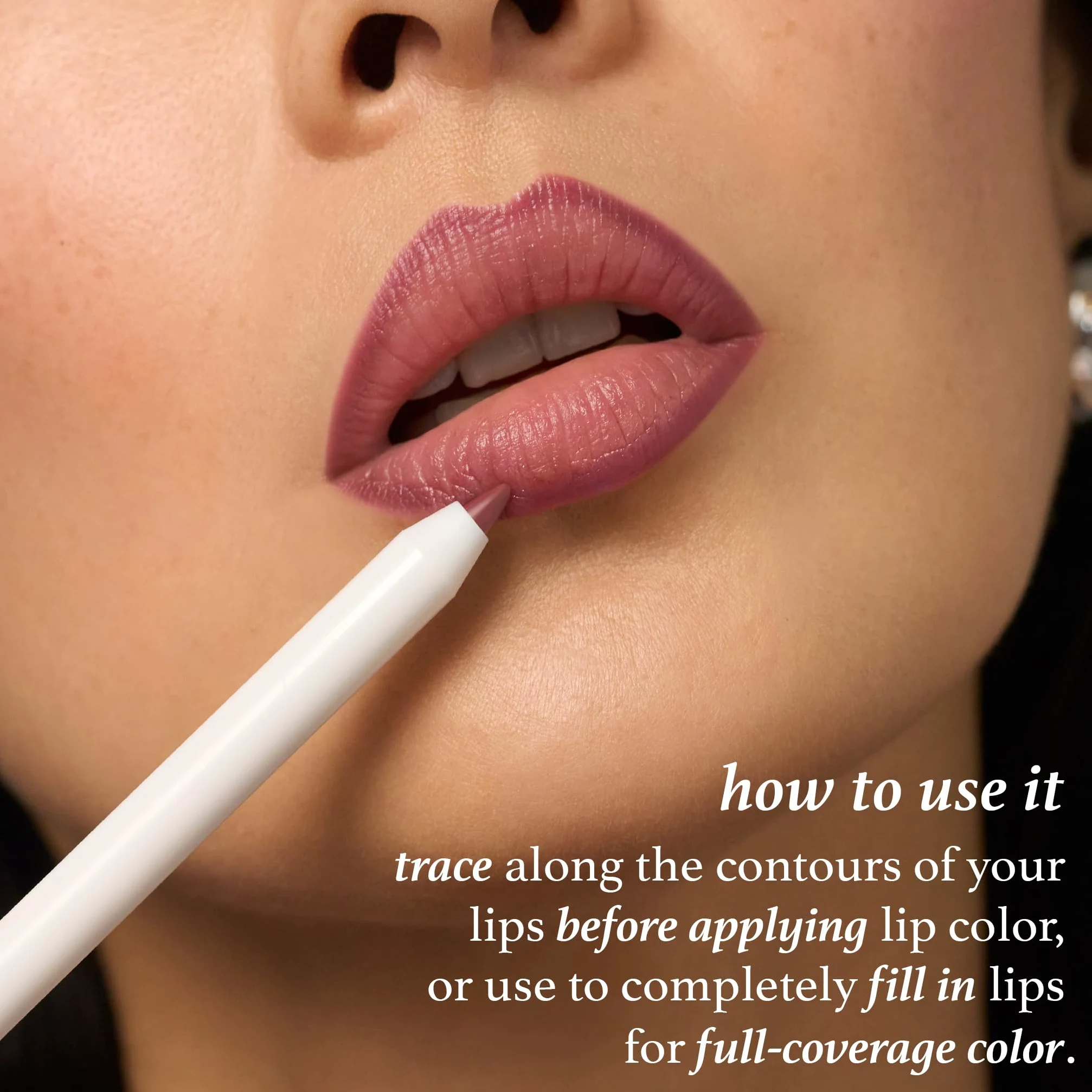 Julep- Delineador de labios retráctil cremoso de larga duración With a Trace, Cashmere Cardi