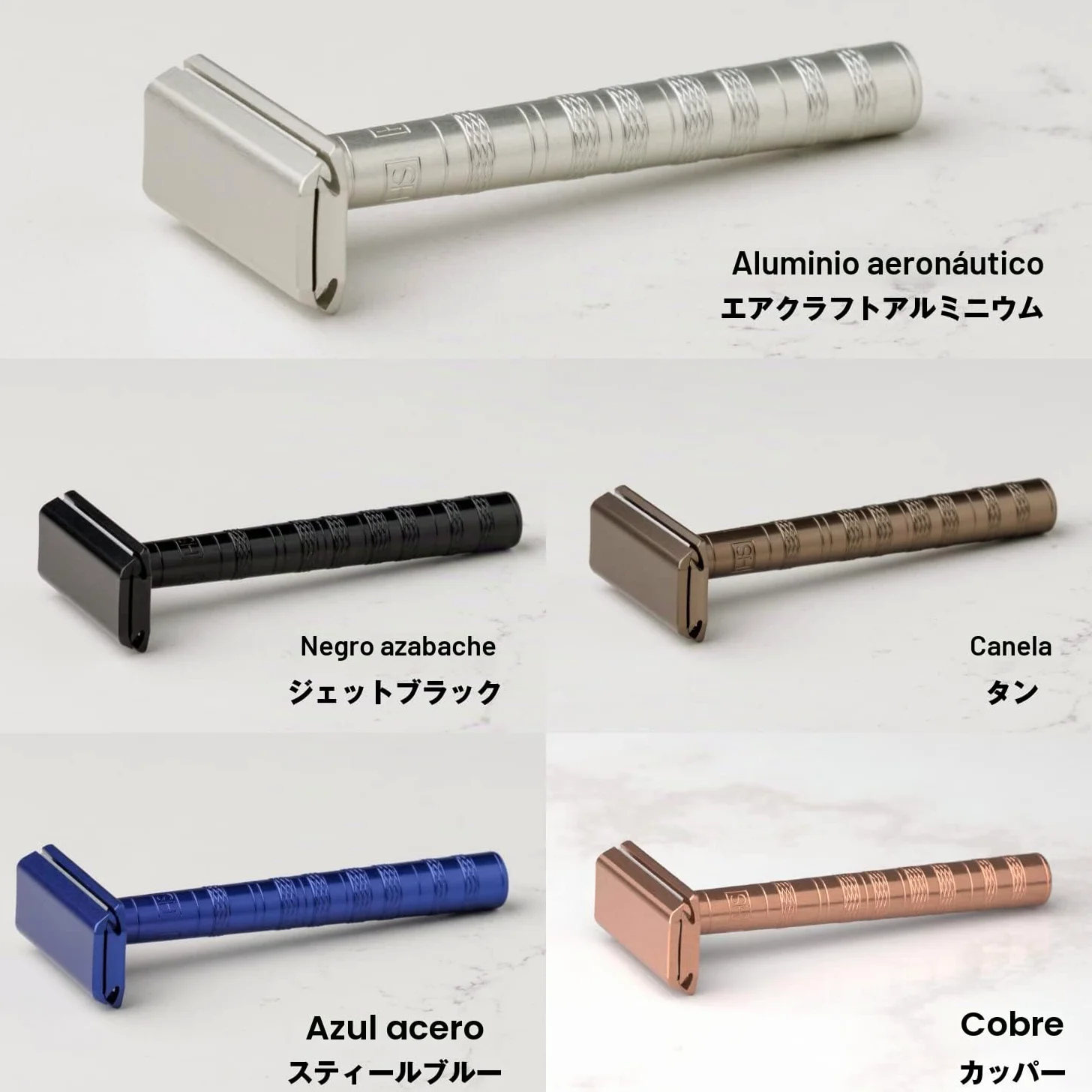 Henson Shaving AL13-M DE - Maquinilla de afeitar (acero), color azul