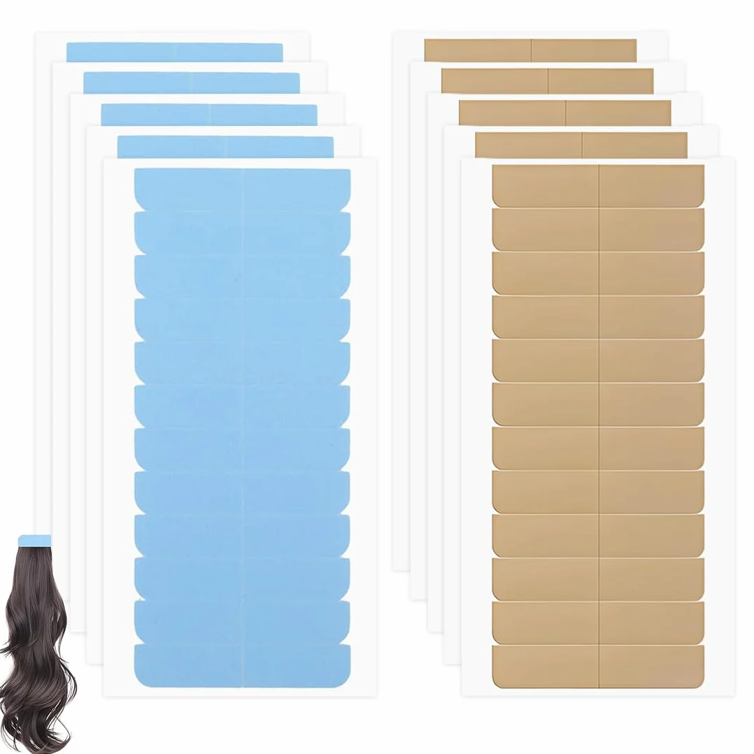 Cinta Adhesiva Doble Cara Profesional Para Extensión De Cabello Natural 120 Piezas