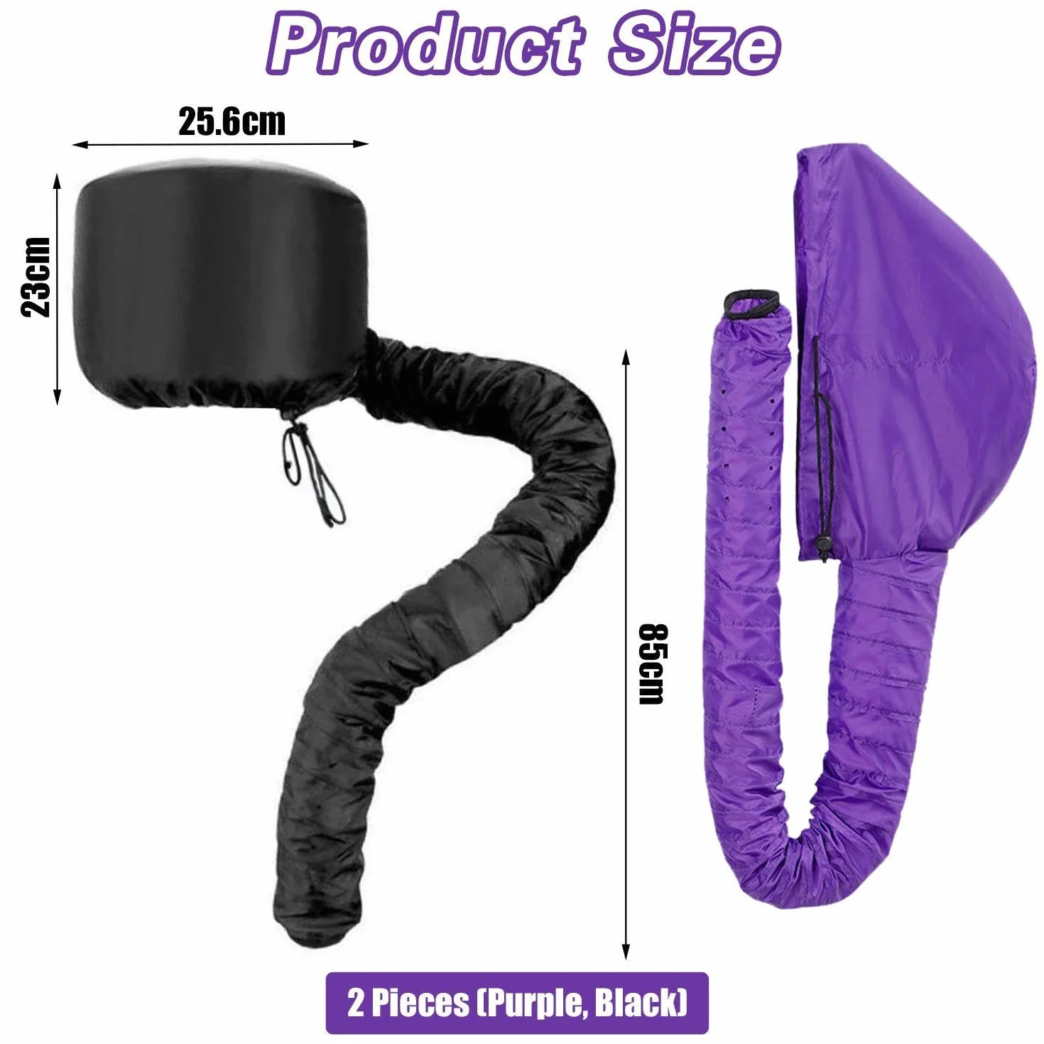 Gorros Para Secador De Pelo Paquete De 2 Para Secar Casco Permanente Cuidado En El Hogar