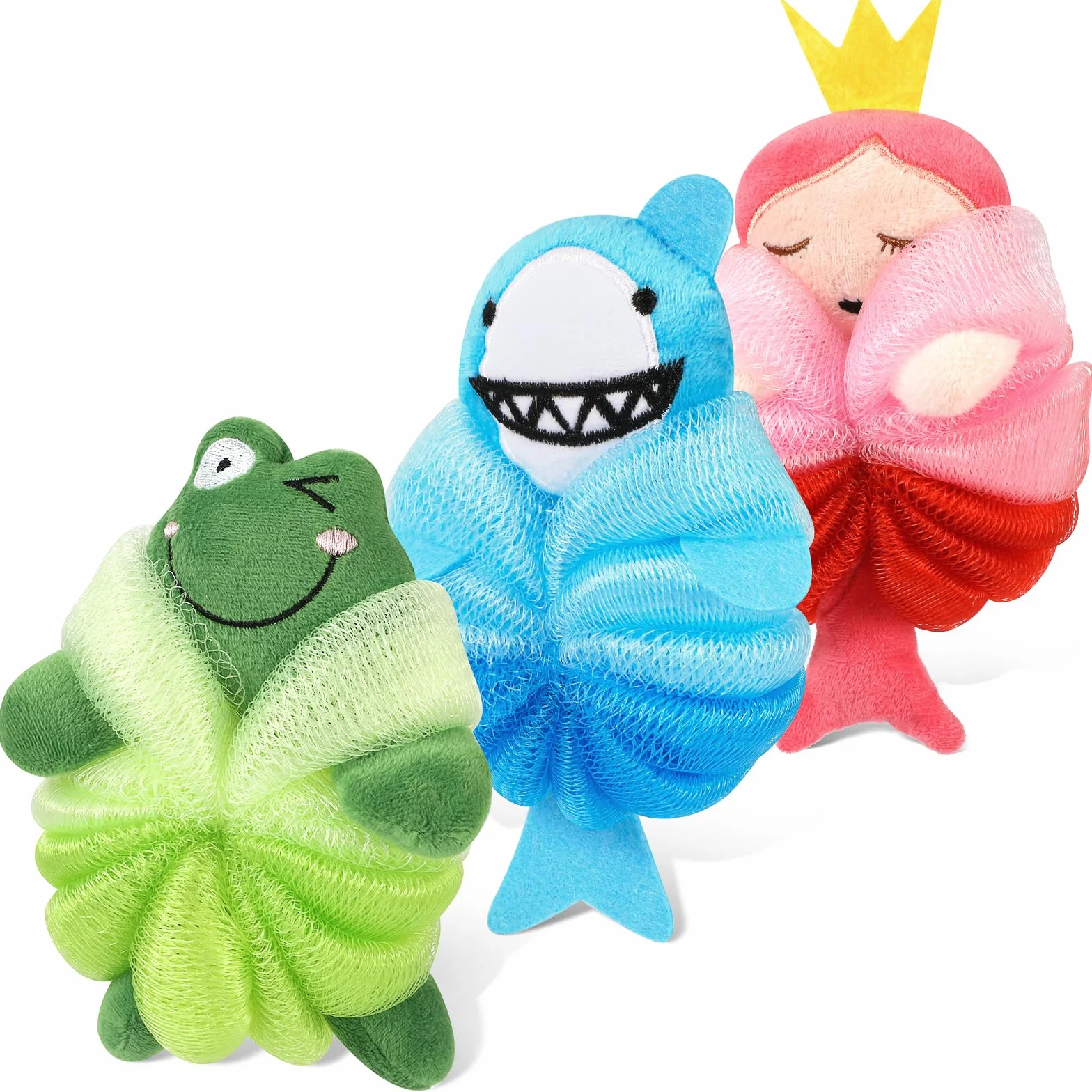 PHOGARY Esponja Baño Niños Animal Forma Luffa Exfoliante Corporal Malla