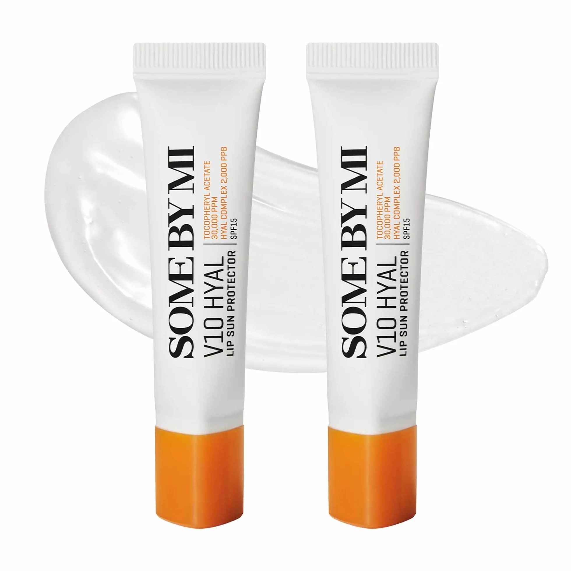 SOME BY MI V10 Hyal Lip Sun Protector Clear Pack de 2 13g Bálsamo labial coreano SPF 15