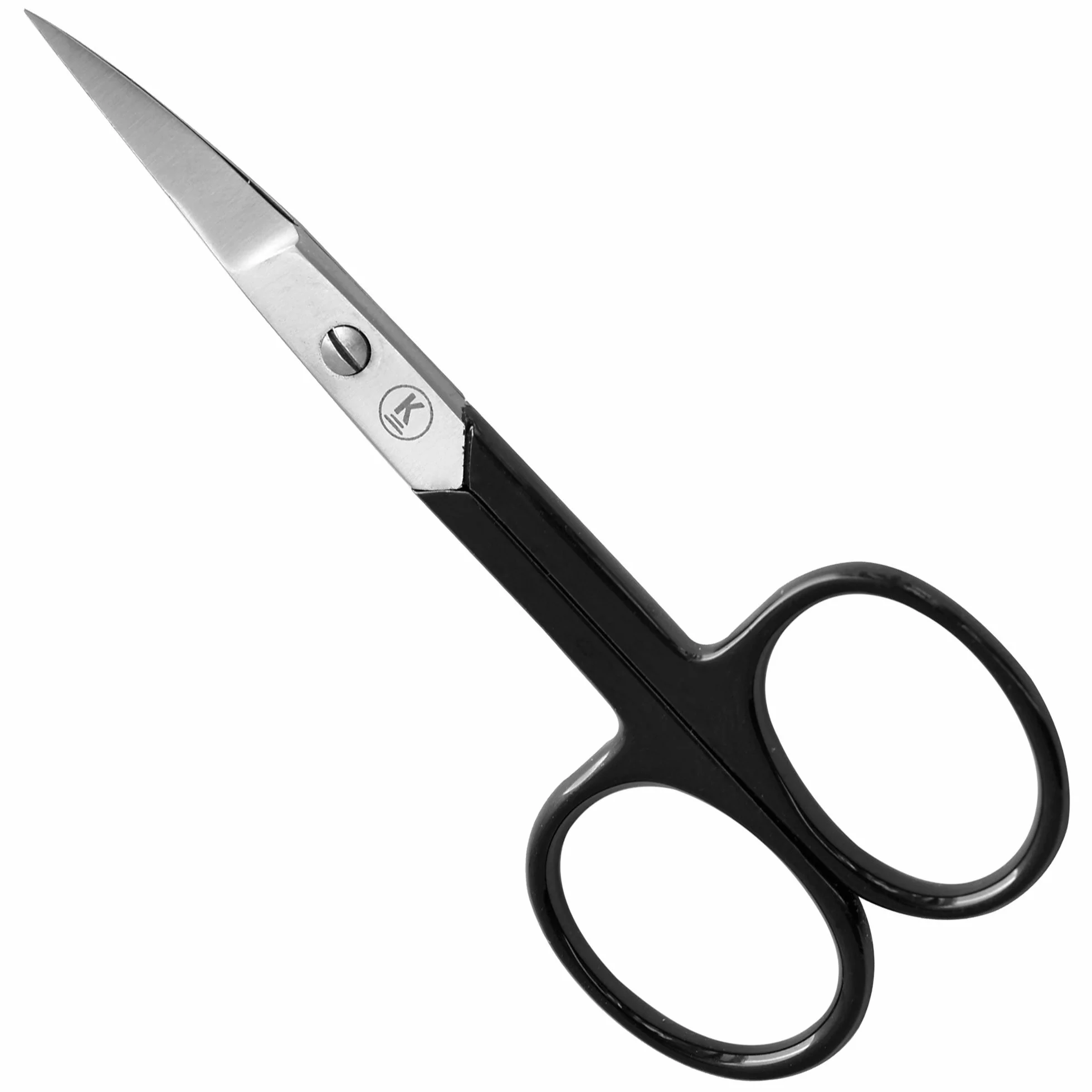 K-Pro Tijera para Uñas y Manicura Profesional Curva Acero Inoxidable Negro