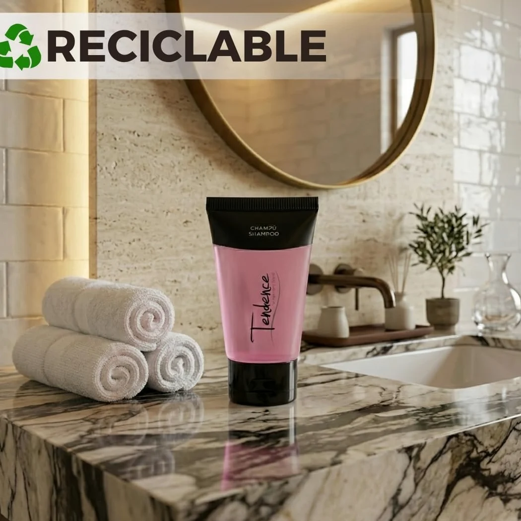 400 unidades de Tubo de Champú Amenities Hotel – Cosmética Hotelera Ecológica para Hoteles, Casas Rurales y Alojamientos Turísticos | Producto de Acogida para Habitaciones y Huéspedes.