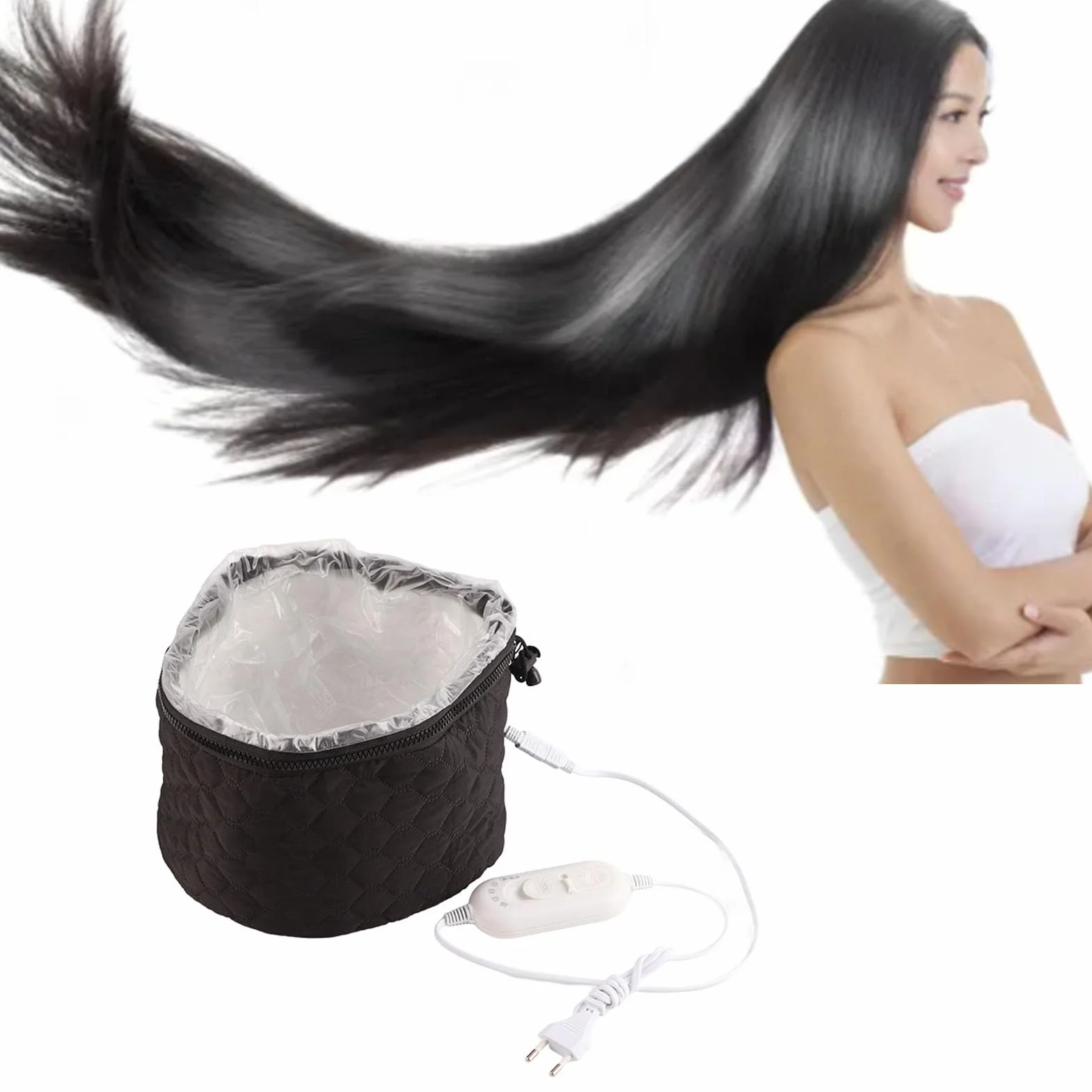 Cascos calefactores para el cabello 220 V 3 modos temperatura vapor