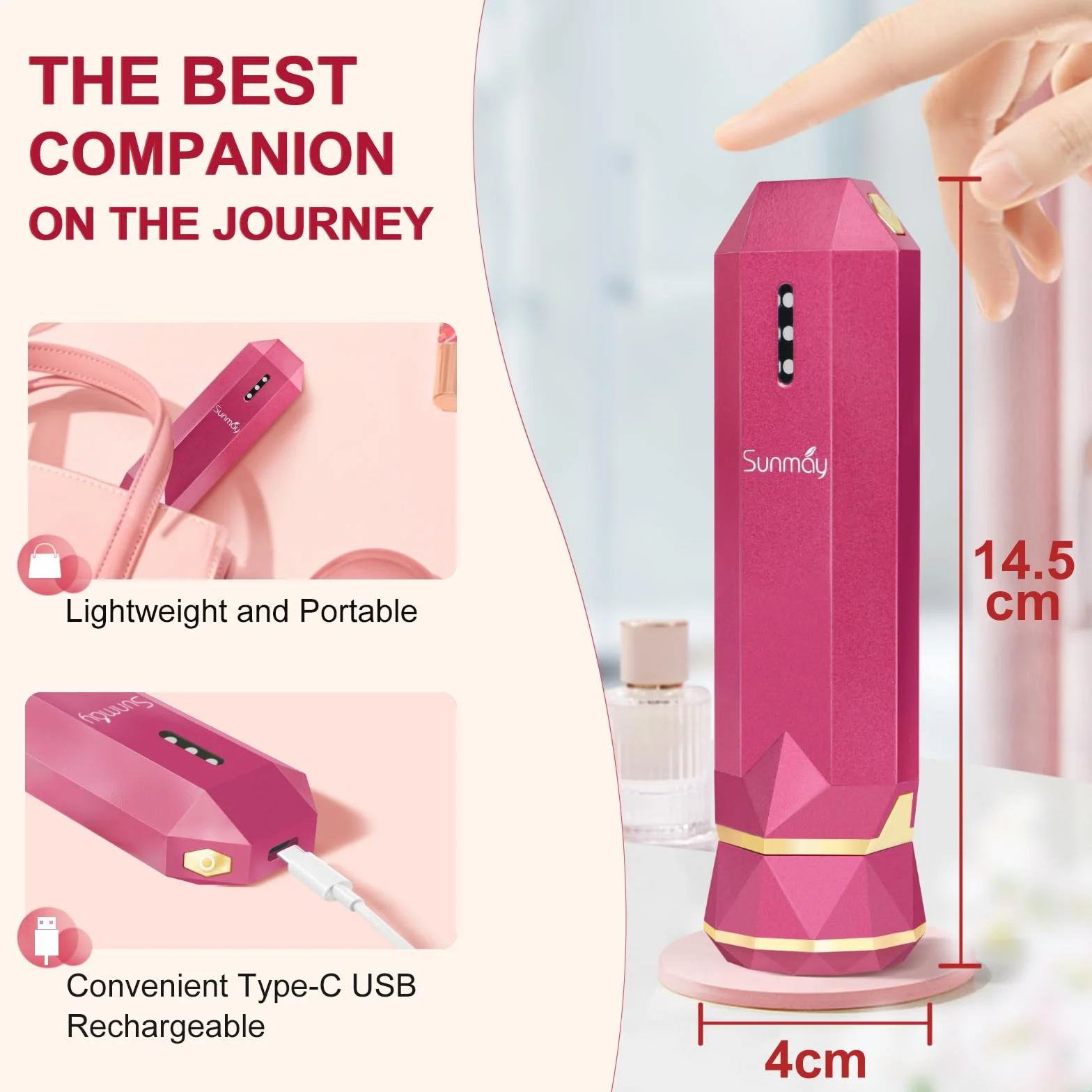 SUNMAY VSkin Aparato Radiofrecuencia Facial Masajeador Microcorriente Antienvejecimiento Rejuvenecimiento