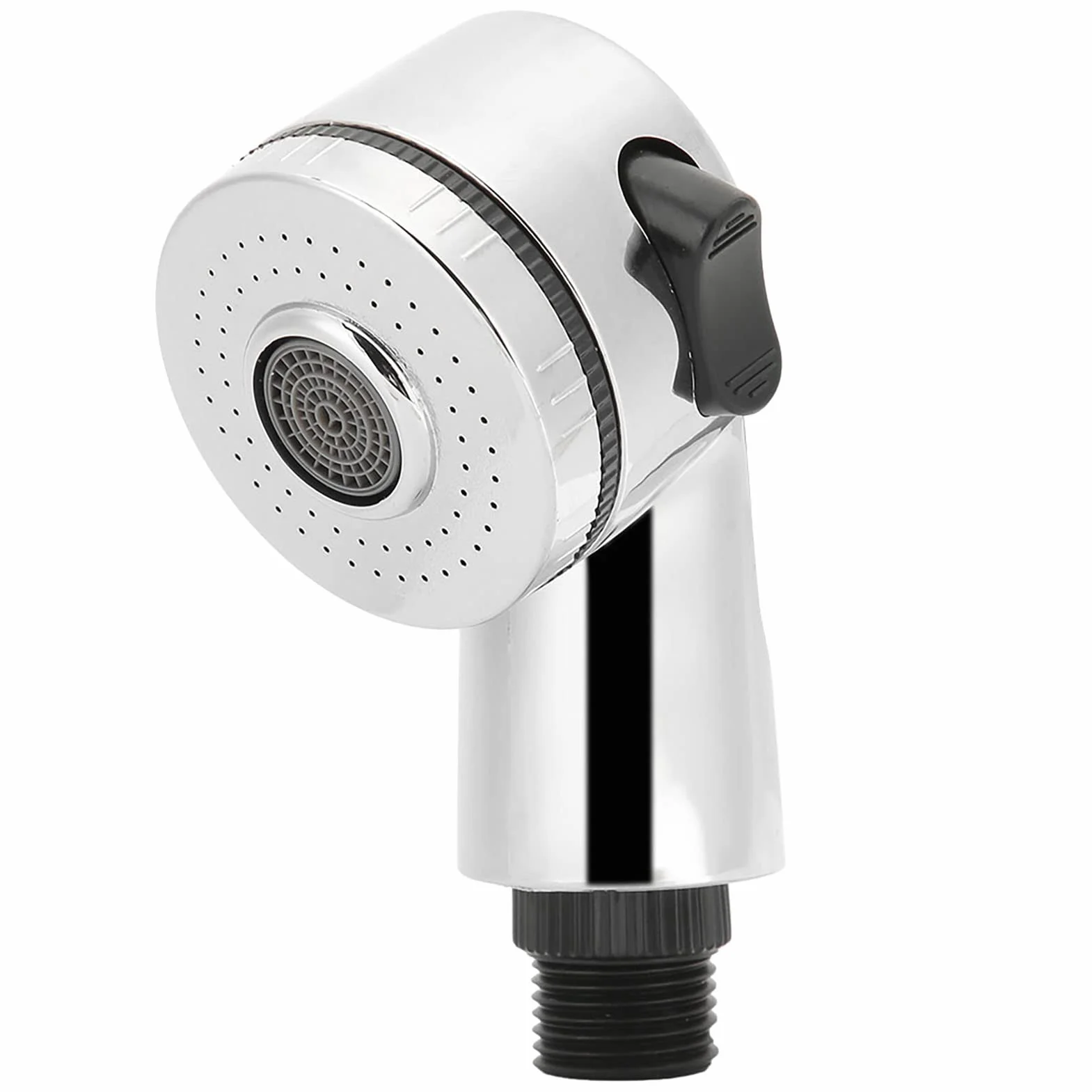 Cabezal Rociador de Ducha G1/2 Recambio Extraíble Cromo Pulido Plateado Alta Resistencia para Peluquerías Champú Lavado