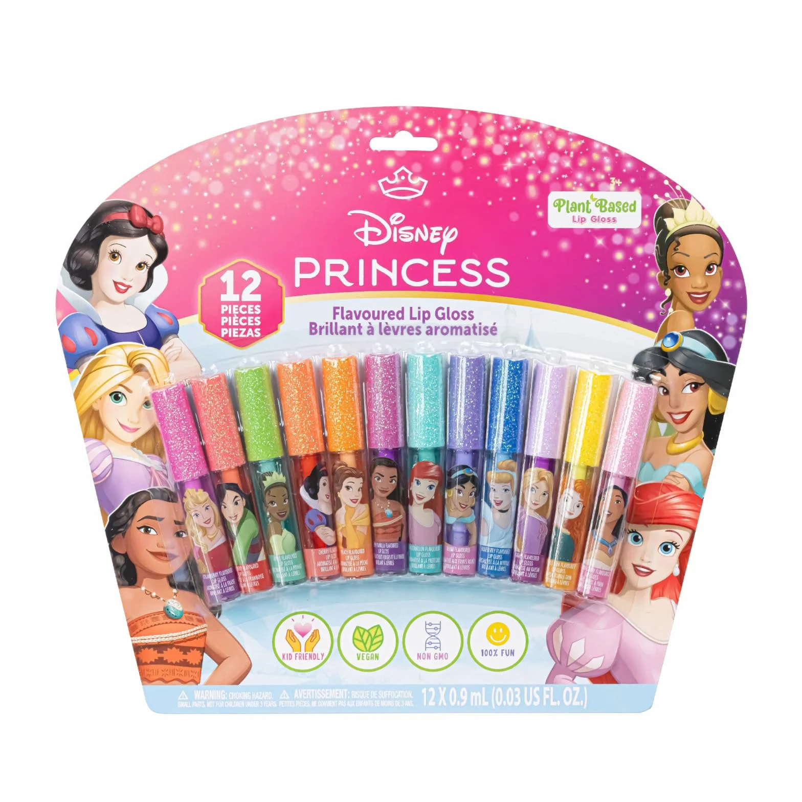 Disney Princess Brillo Labial Vegetal 12 uds