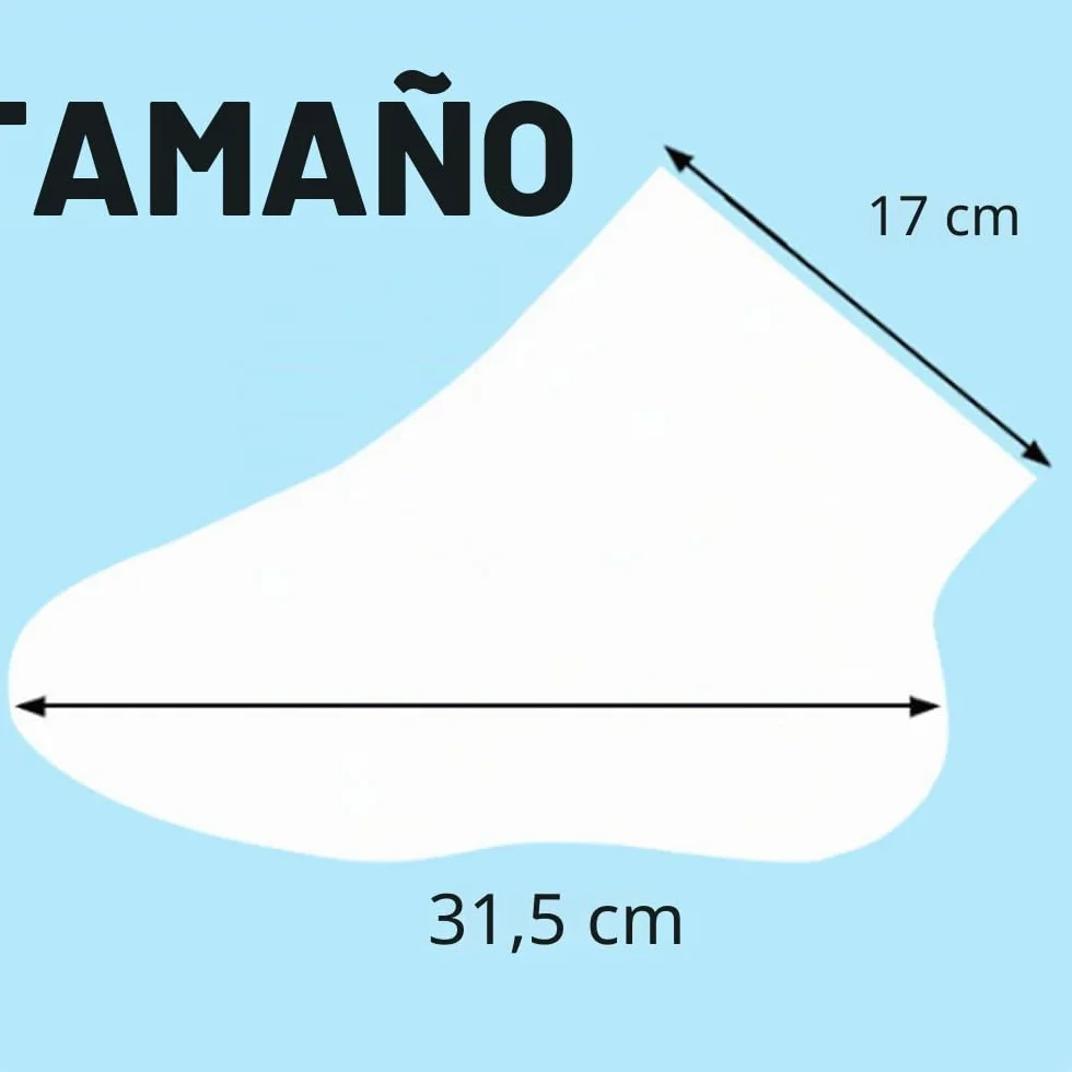 Calcetines de Baño de Parafina 100 Piezas, Bolsas de Pedicura Plástico Transparente para SPA Cuidado de Pies