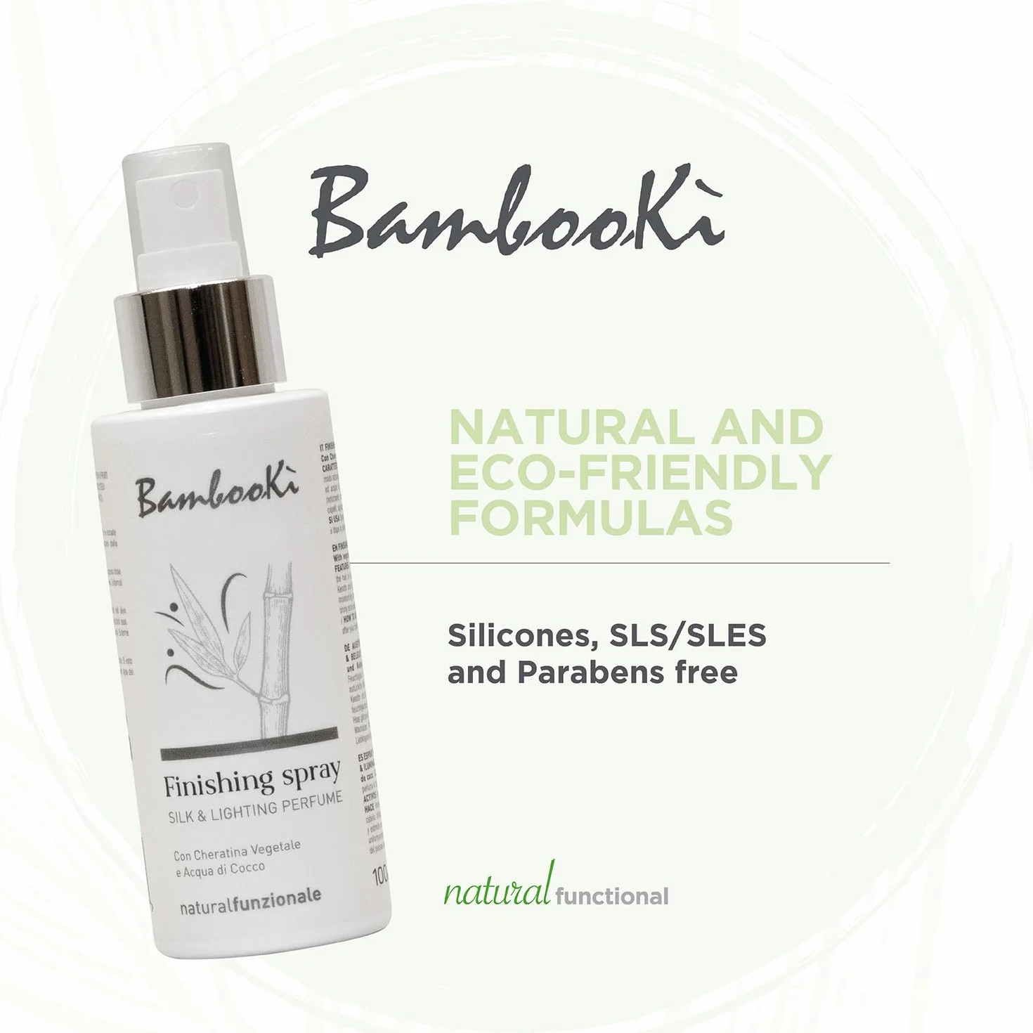 Perfume Capilar Silk & Lighting Bambookì 100ml con Queratina Vegetal y Aqua de Coco para Mujer