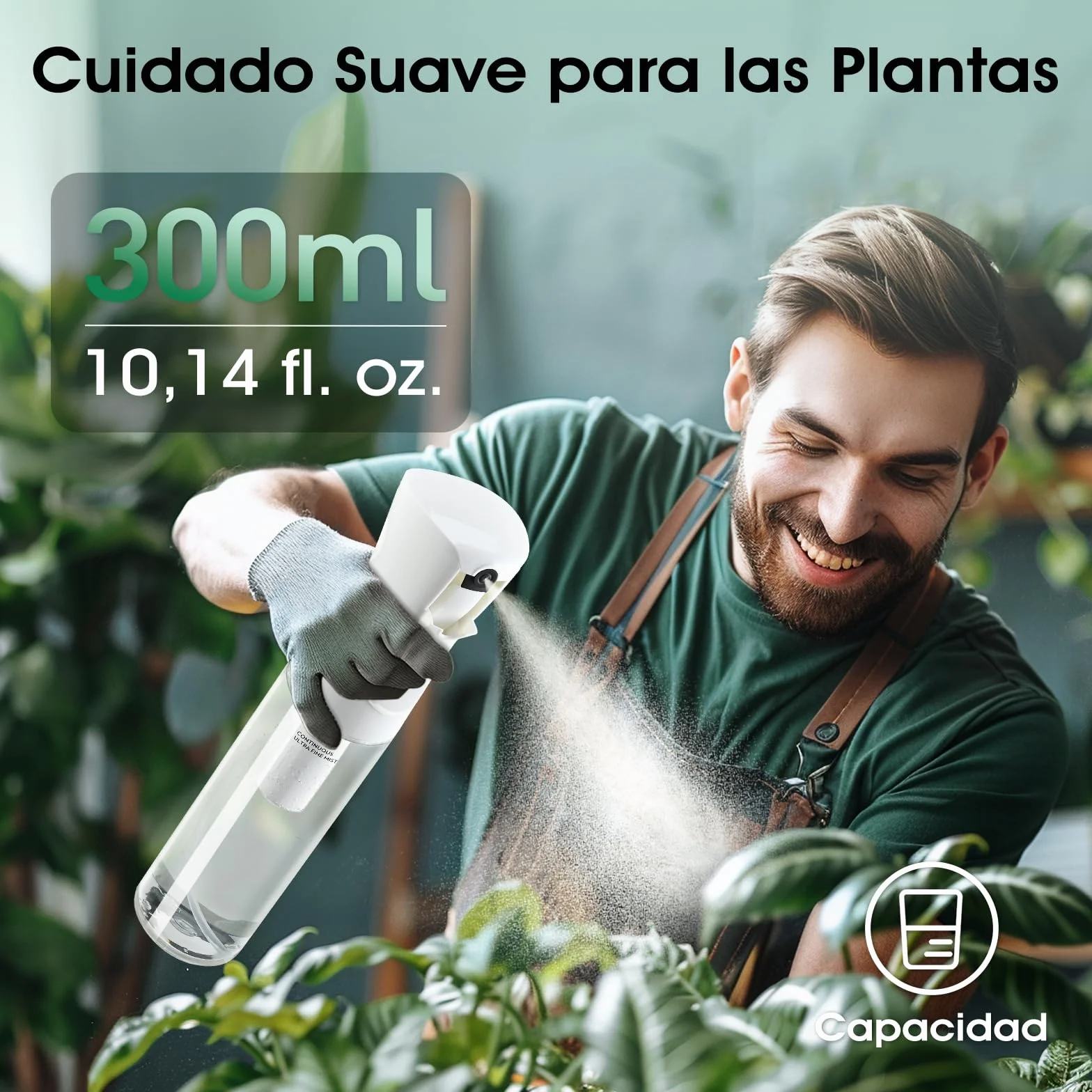 FLAIROSOL Botella Pulverizadora 300 ml Pulverizador de Niebla Ultrafina A Prueba de Fugas