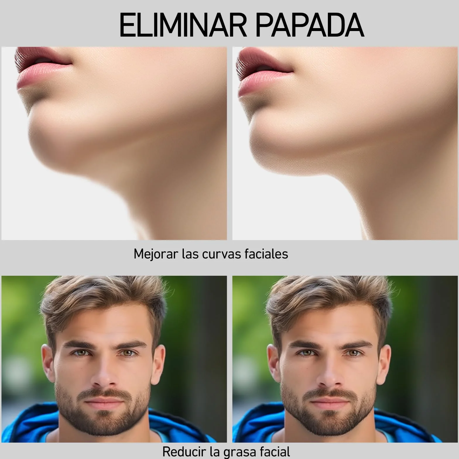 XIANGLONGY 6 Piezas Ejercitador de Mandíbula, Jaw Exerciser, Masticador Mandíbula para Fortalecer y Apretar