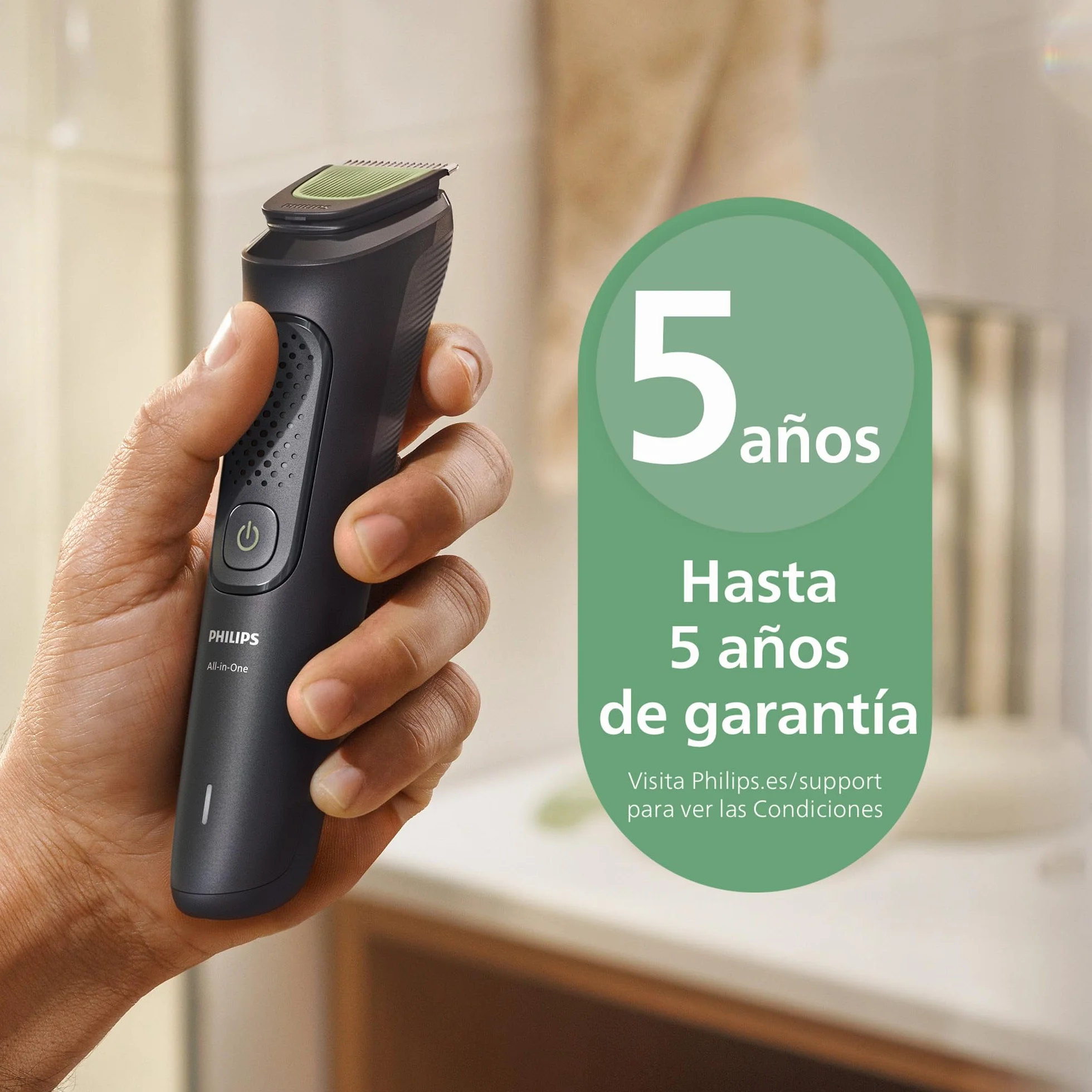 Philips Recortadora Todo En Uno Series 3000, Kit 7 en 1, Afeitadora y Cortapelos Hombre, MG3930/15