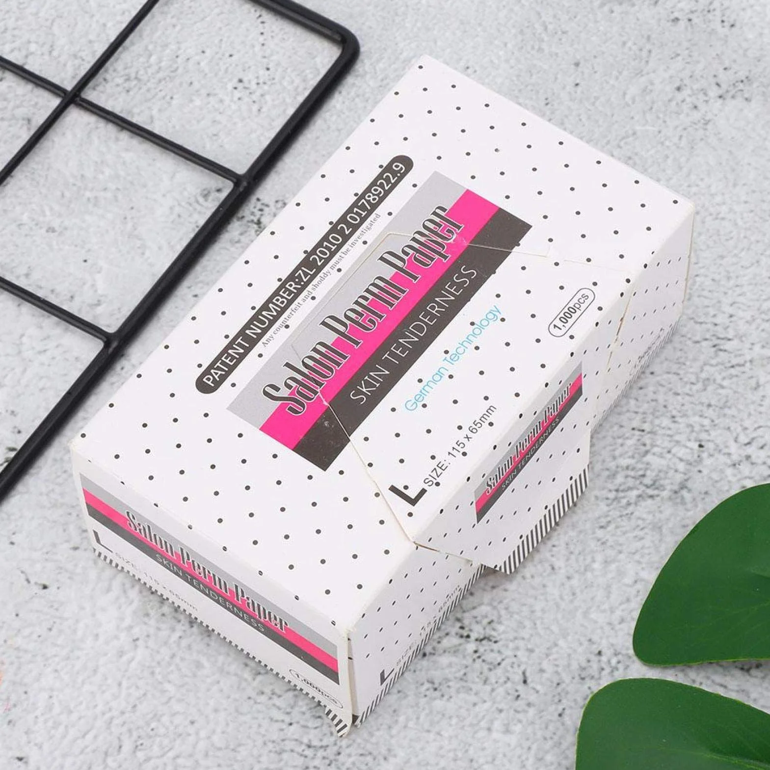 Papel para permanente transpirable para el cabello, malla de uso individual, alta temperatura para peluquería