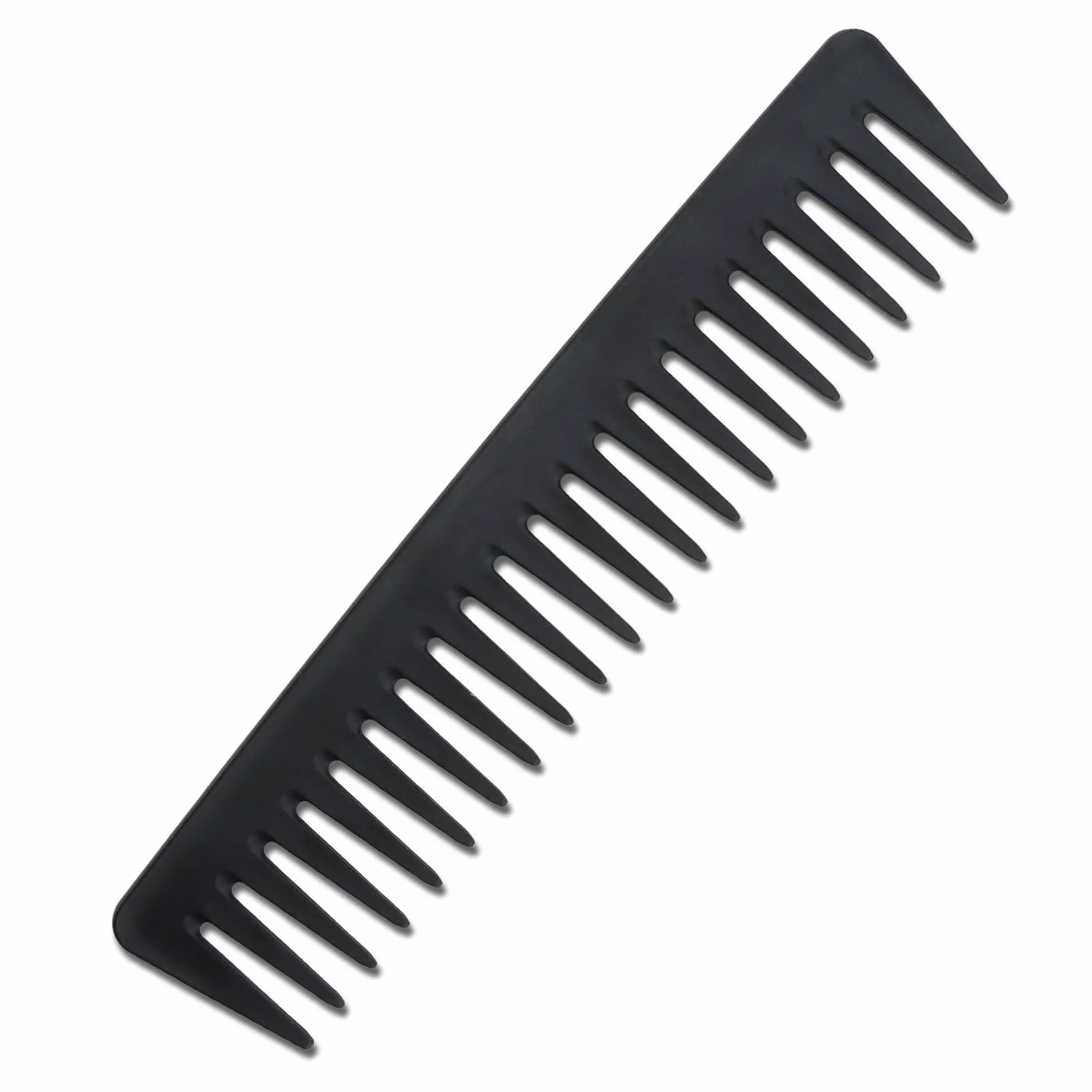 Peine de Carbono de Dientes Anchos Antiestático para Cabello y Barba Profesional