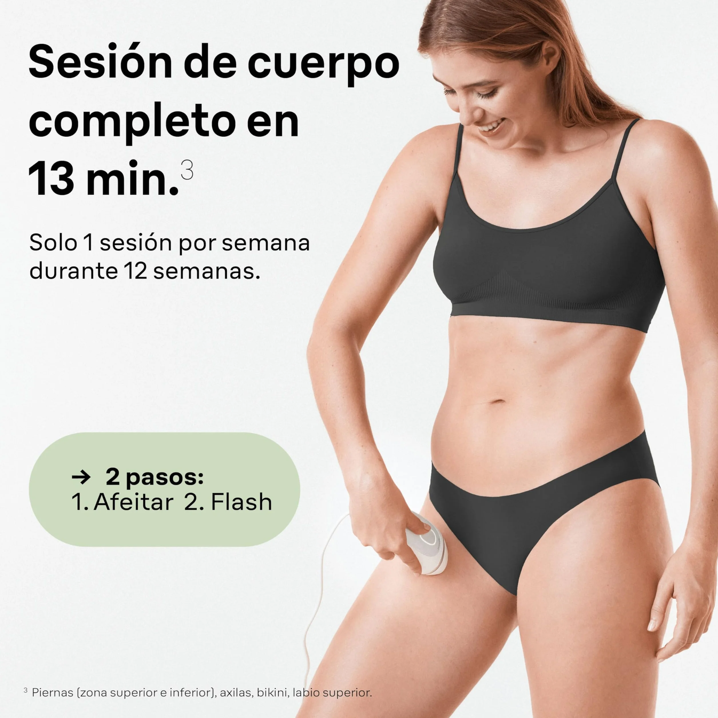 Braun Silk·expert Mini PL1100 Depiladora IPL, Reducción del Vello en Casa, Compacta, Blanca/Plateada