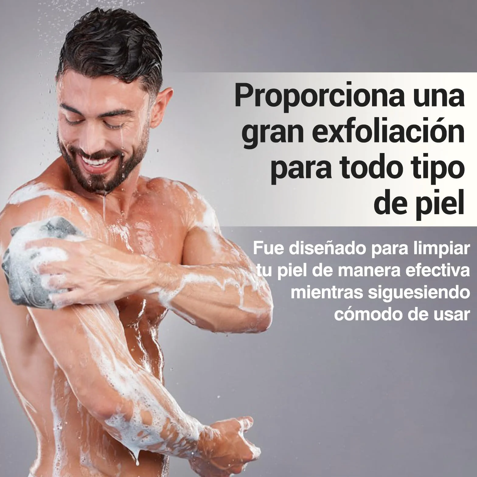 Tilcare Loofah de Ducha de Carbón XXL 90 g Paquete de 3 Esponja Exfoliante Corporal